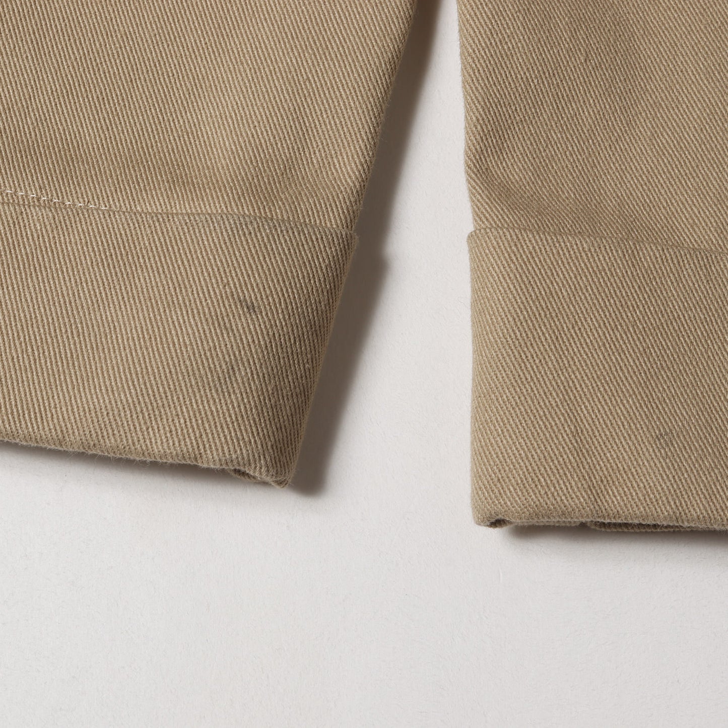 21AW サイドアジャスター ツータック テーパード ターンアップヘム チノ パンツ (TT212BM14011) / ワーク トラウザーズ MADE IN USA