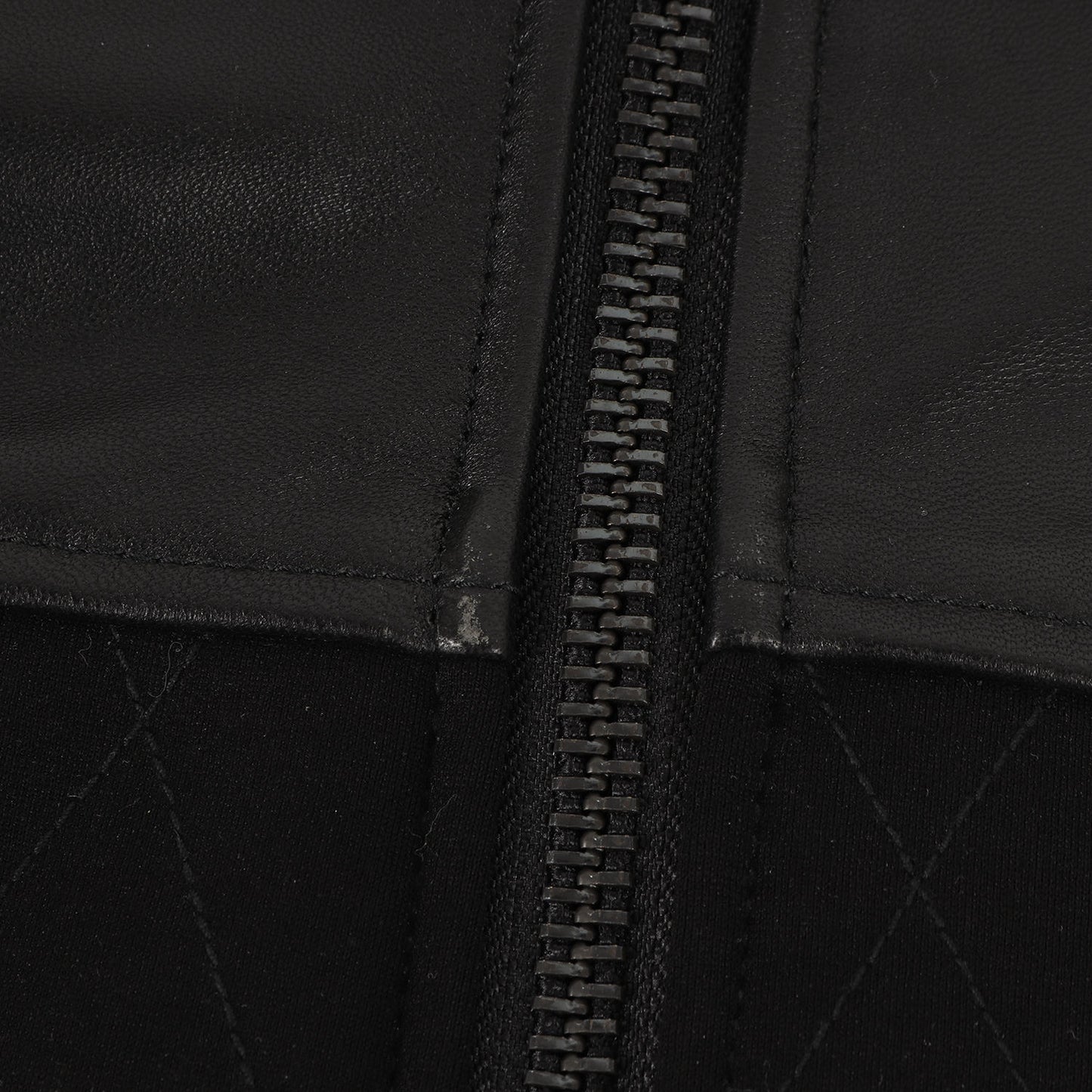 シープレザー 切替 ストレッチ レーヨンナイロン ジャージ ハイネック ダブルジップ トラック ジャケット / ブルゾン アウター 羽織 定番 ベーシック ラグカジ ラグジュアリー ハイエンド カジュアル RELAX