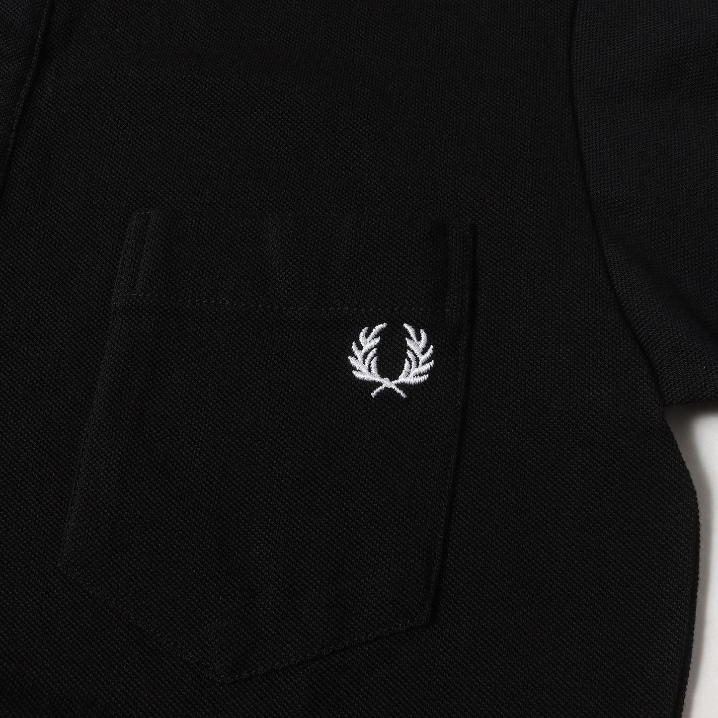 ワンポイント ローレル 刺繍 鹿の子 ポロシャツ (F1116) / MADE IN JAPAN