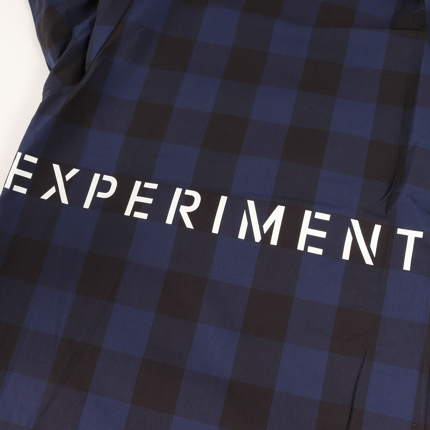 23SS ロゴプリント ブロックチェック バギー シャツ (BAGGY SHIRT UE-230040) / 長袖 ビッグシルエット カジュアル