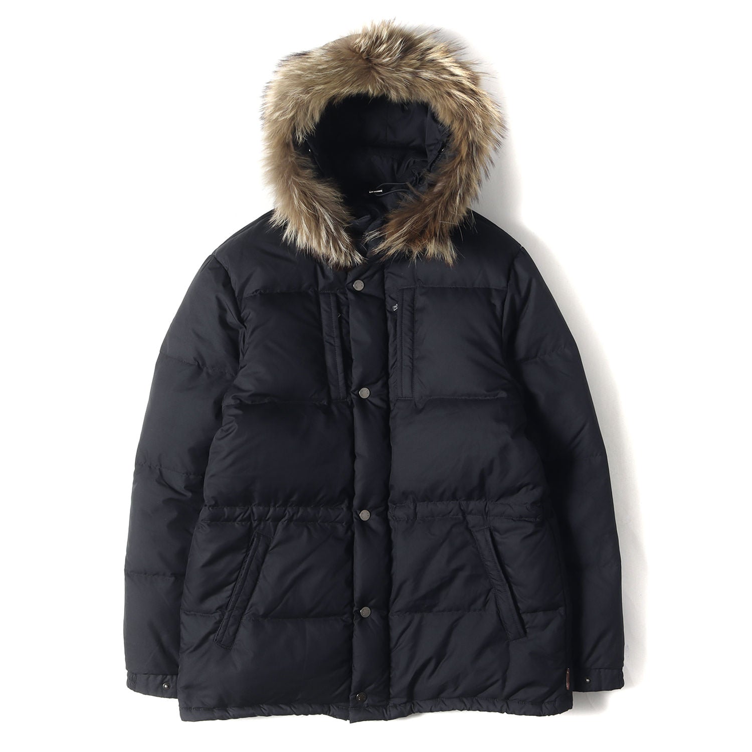 MONCLER (モンクレール) 取り外し可能ファーフード付き ポリ ダブルジップ ダウン ジャケット (RODIN PARKA) / ブルゾン  アウター 定番 ベーシック ラグカジ ラグジュアリー - ブランド古着の通販・買取 | BEEGLE by Boo-Bee