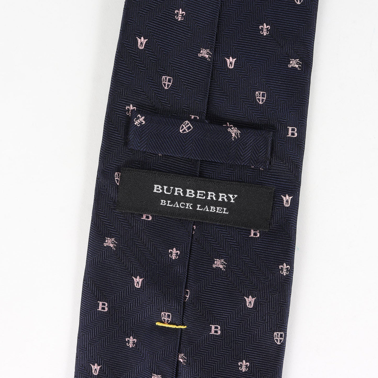 エンブレム 刺繍 シャドー チェック シルク ネクタイ / ビジネス フォーマル ドレス