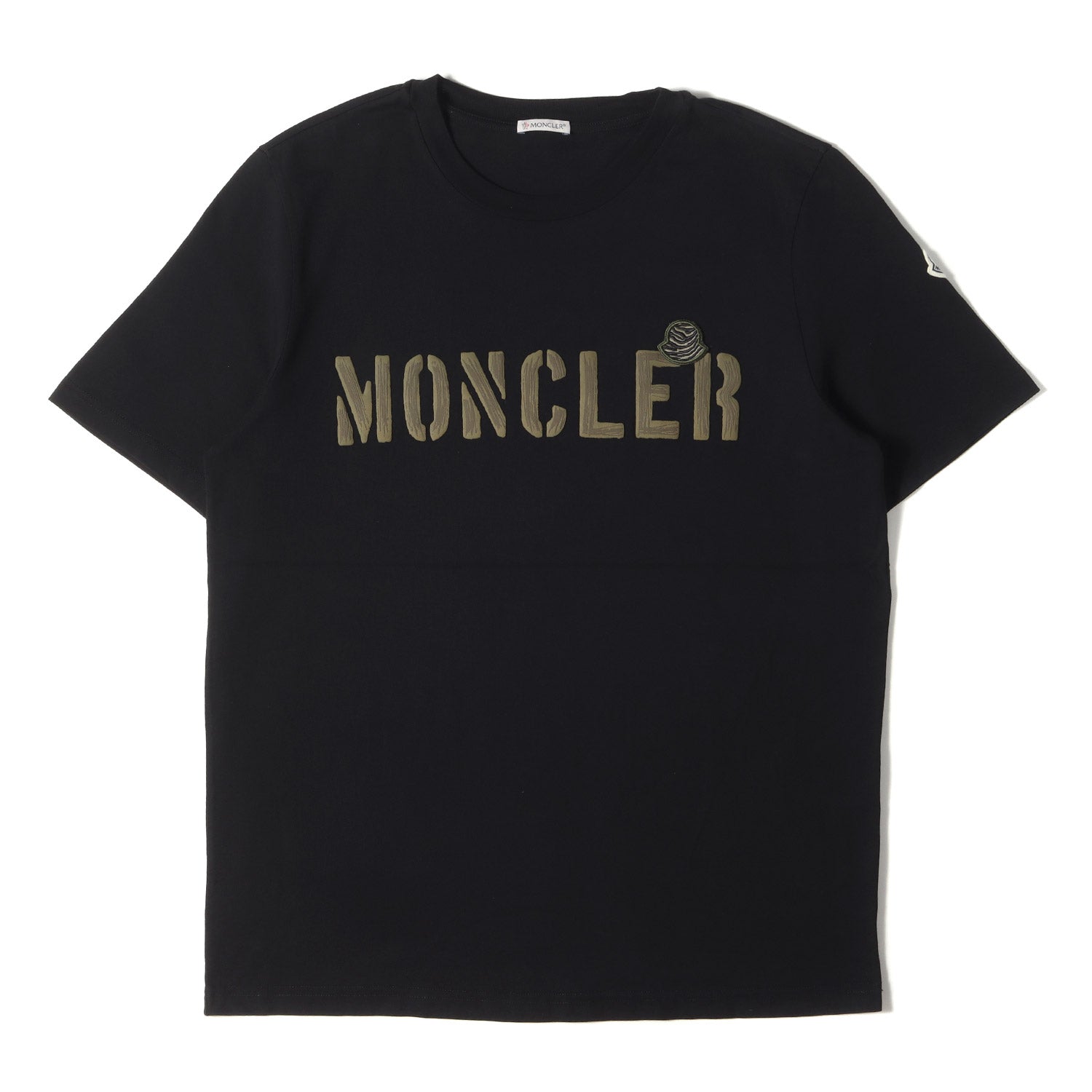 MONCLER (モンクレール) 23SS アイコン 刺繍 ロゴ Tシャツ (SS MONCLER (モンクレール) 23SS アイコン 刺繍 ロゴ Tシャツ (SS
