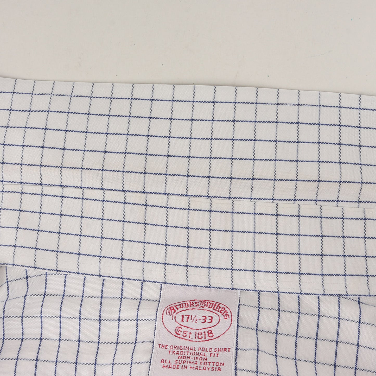 タッタソールチェック ボタンダウン フォーマル ドレス シャツ / 長袖 B.D NON-IRON ビジネス ビジカジ オフィカジ トラッド アメトラ ノンアイロン