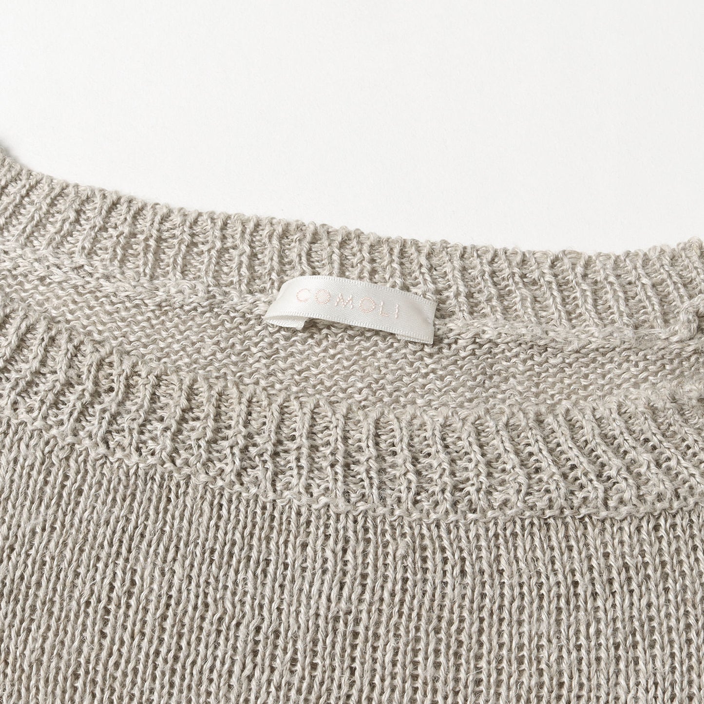 22SS ヘンプ ガンジー ニット (V01-06005) / セーター プルオーバー 定番 ベーシック ドメブラ