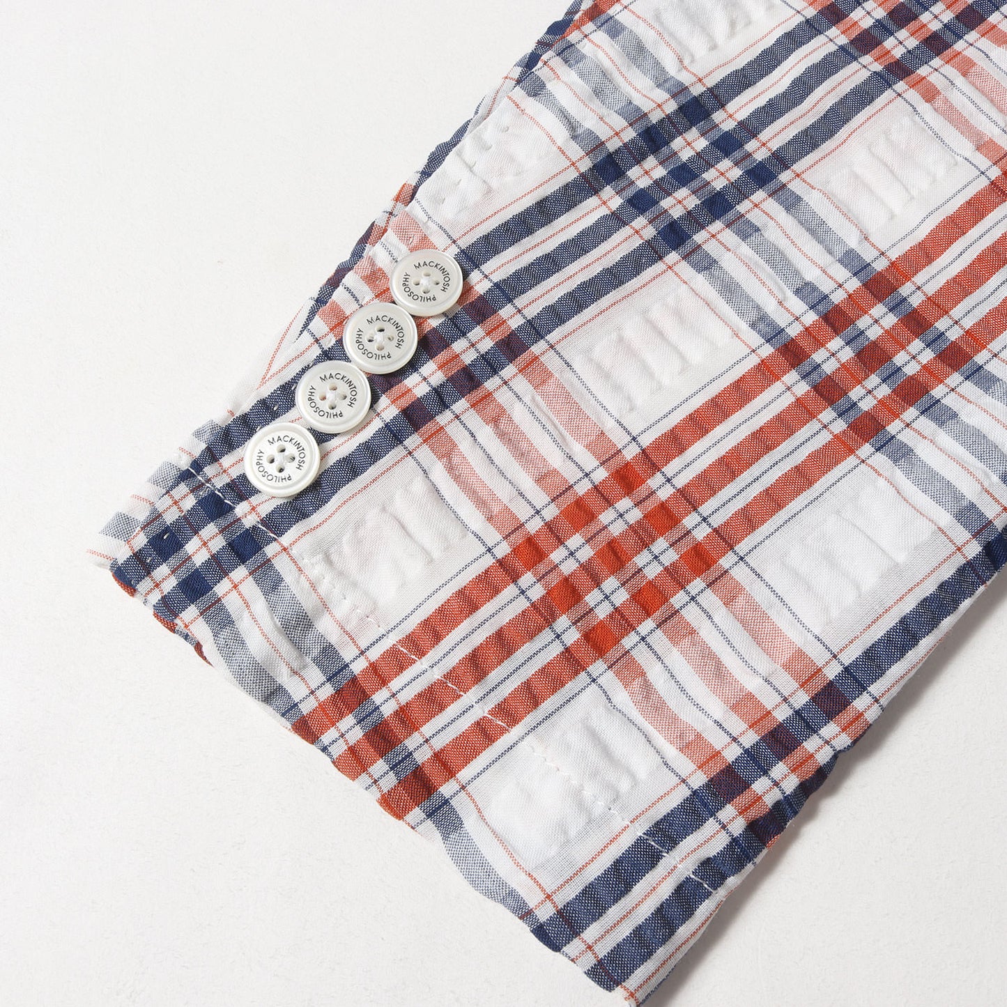 チェック シアサッカー 2B テーラード ジャケット / オフィカジ ビジカジ PHILOSOPHY