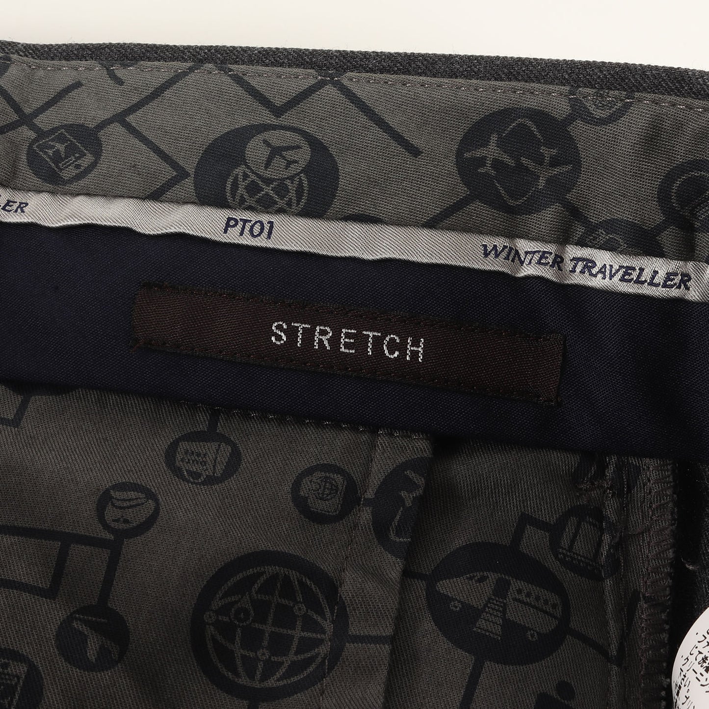 ストレッチ ウールツイル スラックスパンツ / トラウザー ビジネス カジュアル ビジカジ クラシコ イタカジ