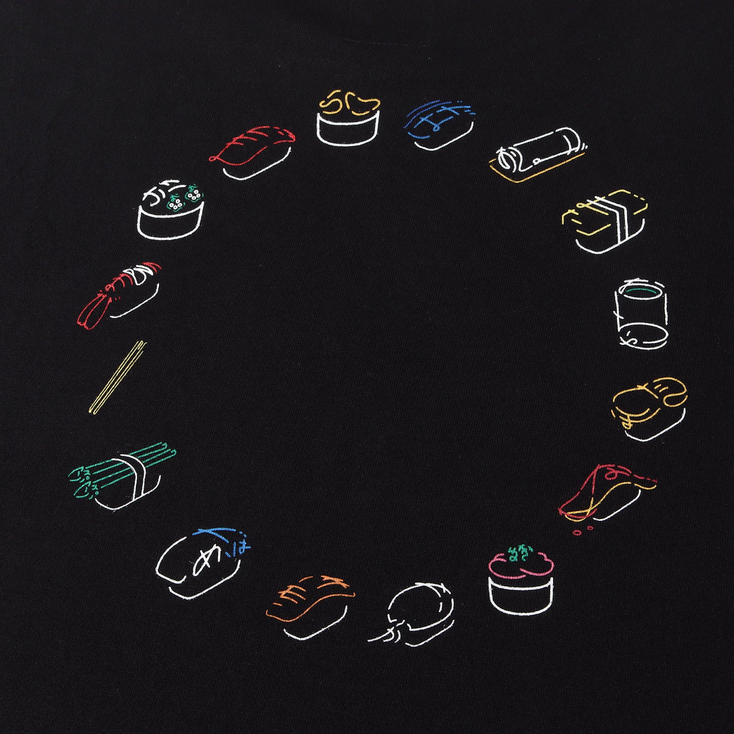 小杉幸一 築地玉寿司 もじにぎり タイポグラフィ Tシャツ (CZ94JK724)