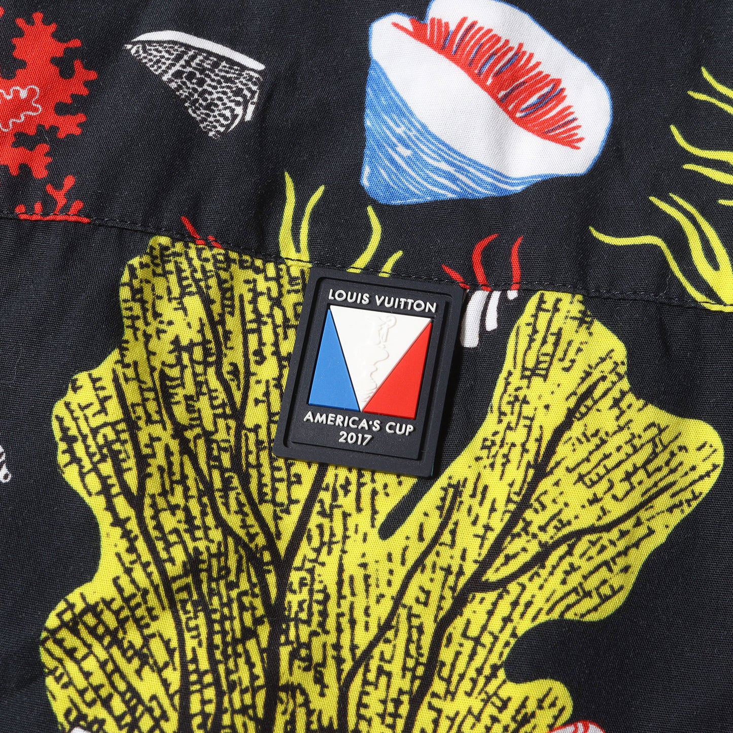 Dover Street Market GINZA 限定 シェル マリン プラント オープンカラー 半袖 シャツ / アメリカズカップ 珊瑚&貝殻 総柄 開襟 アロハ ハワイアン