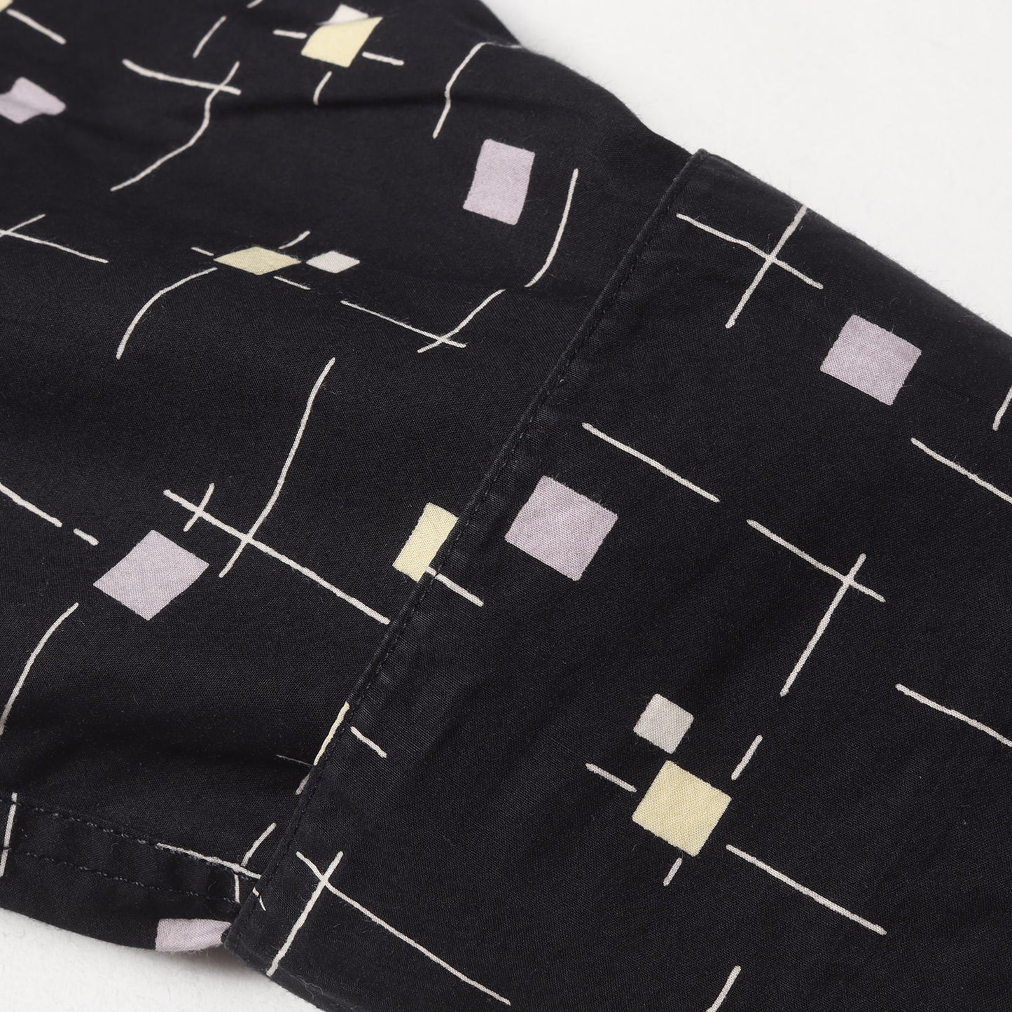 ジオメトリック ブロード ドレス シャツ / 長袖 総柄 homme フレンチ カジュアル フレカジ