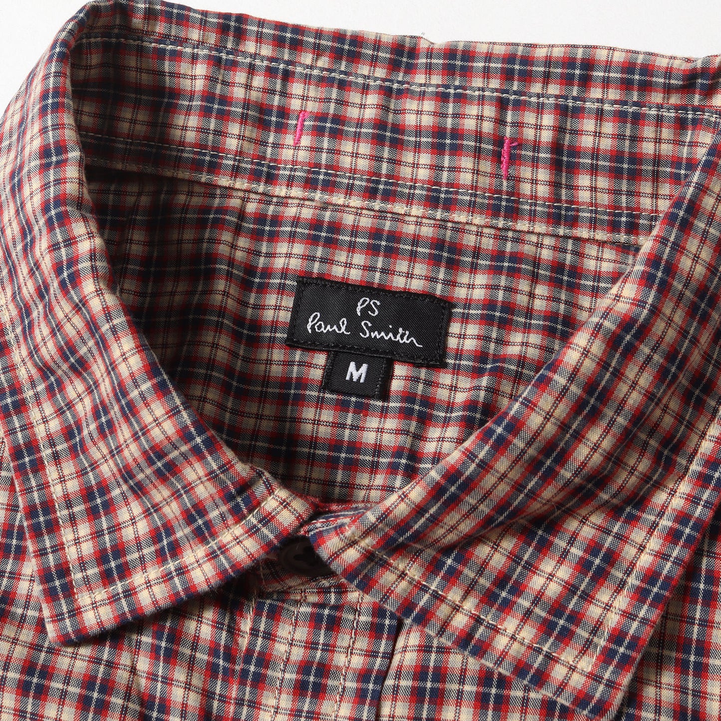 トーンオントーン チェック 半袖 シャツ (103629 617H) / 定番 ベーシック MADE IN JAPAN PS