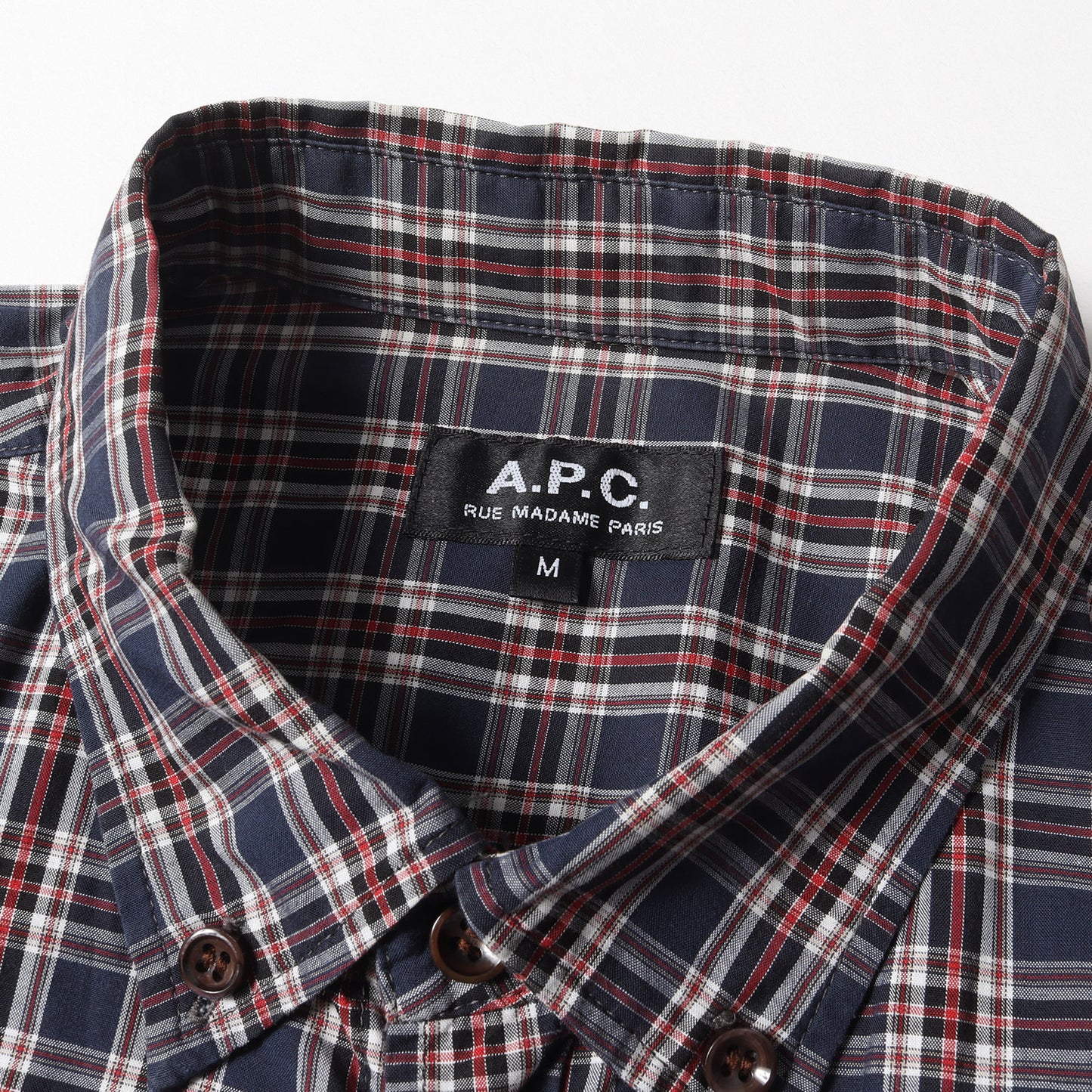 ハウスチェック ボタンダウン ドレス シャツ (24331-71341) / 長袖 B.D フレンチ カジュアル フレカジ