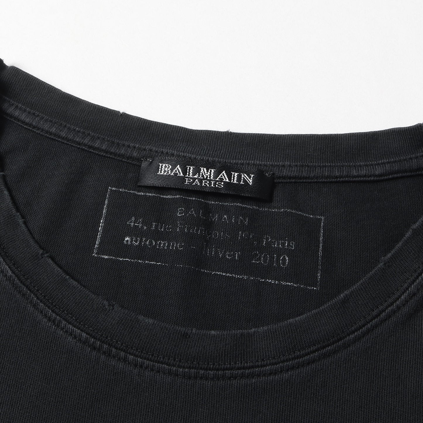 フェード ダメージ加工 プレーン ソリッド Tシャツ (0394021000) / 無地 定番 ベーシック ラグカジ フレンチカジュアル