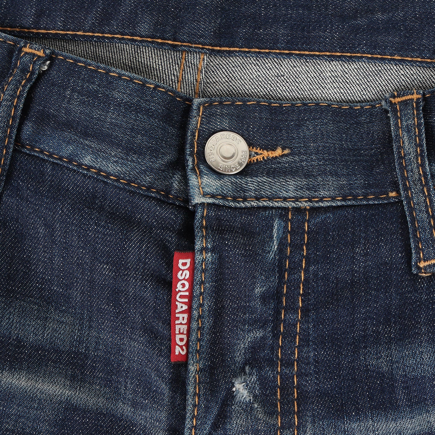 23SS ヴィンテージ ダメージ ペイント加工 ストレッチ デニム パンツ (Skater Jean S74LB1274 S30342) / ボタンフライ ジーンズ ラグカジ ラグジュアリー カジュアル イタカジ
