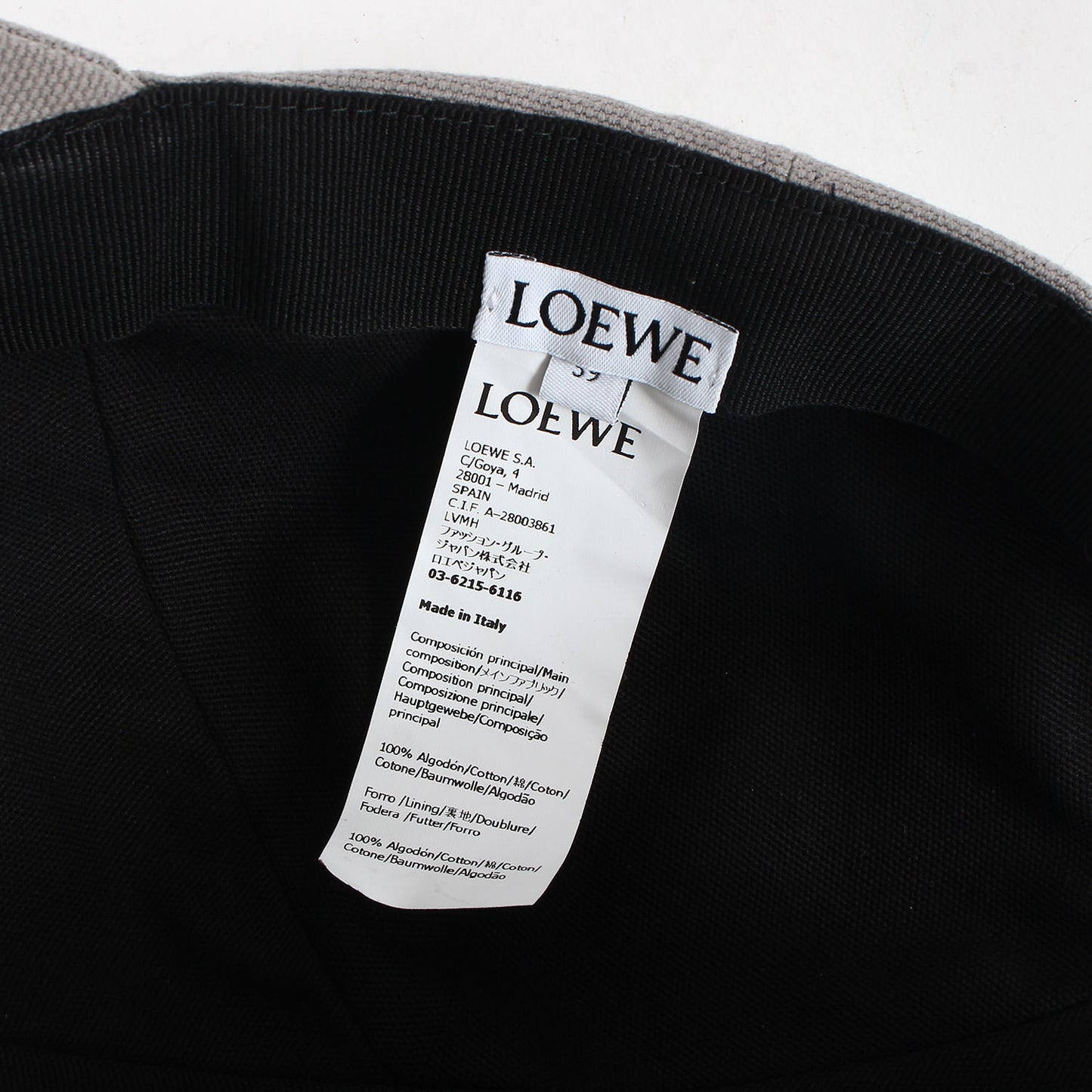 現行モデル アナグラム ロゴ パッチ キャンバス キャップ (K820AA2X0) / 定番 ベーシック ラグカジ ラグジュアリー カジュアル