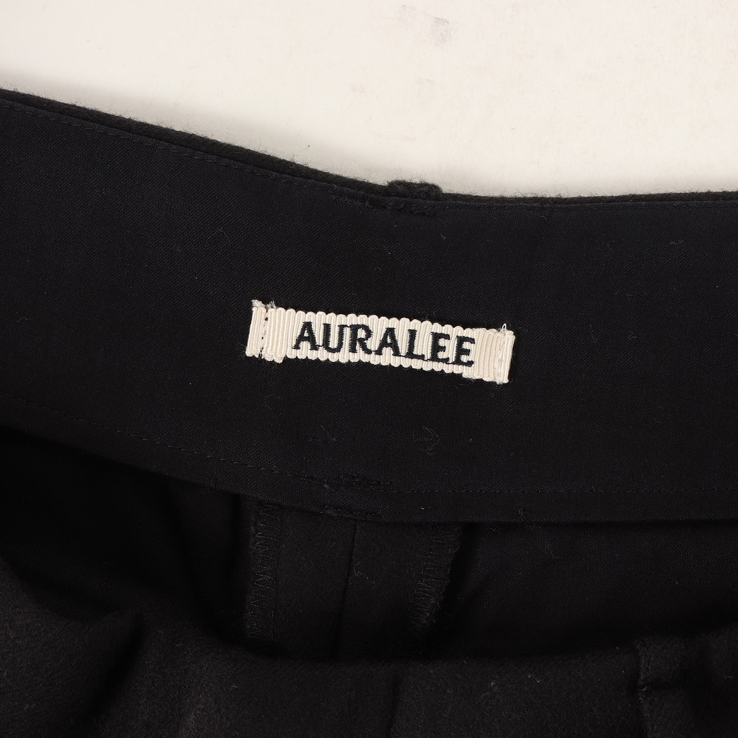 ワンタック ワイド ウール ライトメルトン スラックス パンツ (LIGHT MELTON WIDE SLACKS A9AP03LM) / トラウザーズ 定番 ベーシック ドメブラ