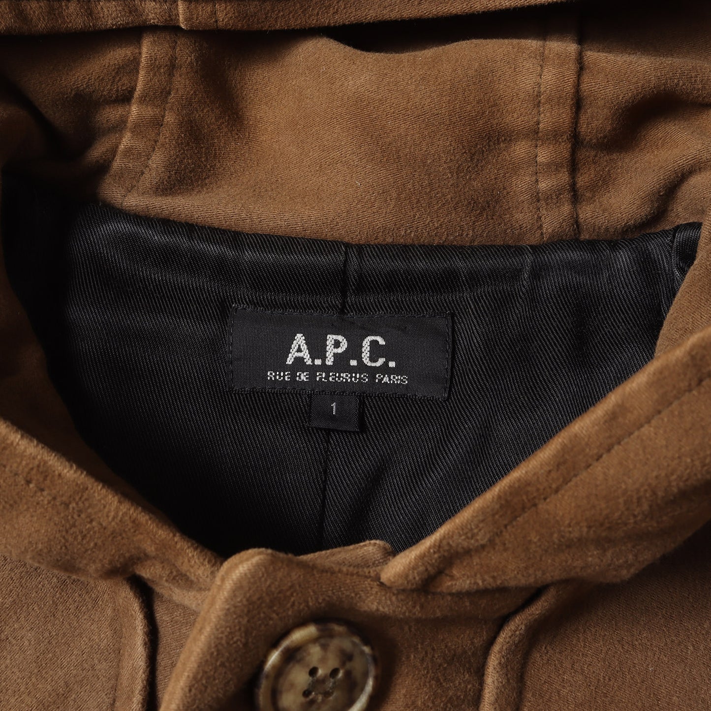 90s - 00s フーデッド モールスキン コート / MADE IN FRANCE