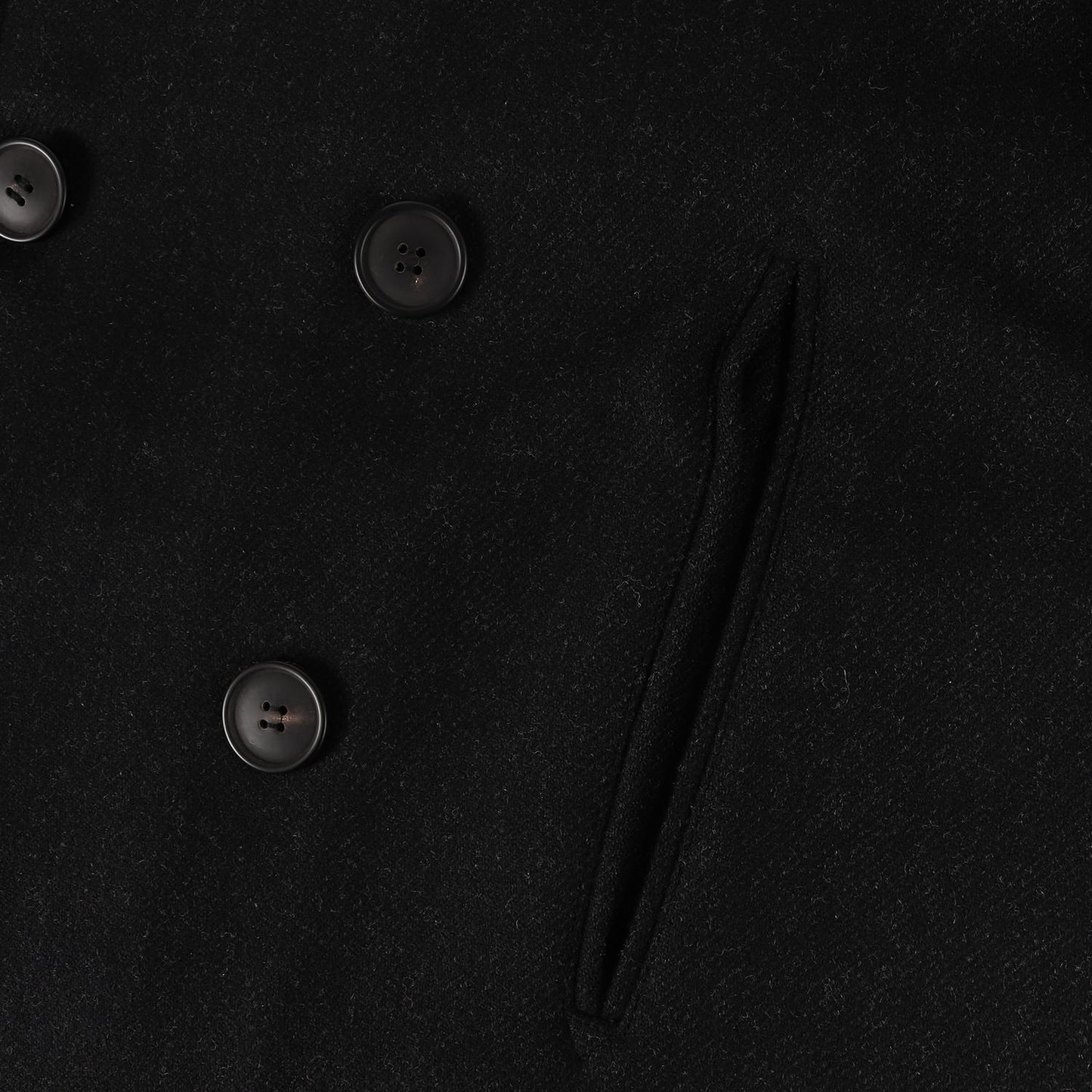 90s - 00s イーストバイウエスト期 メランジ ウール 10B ハーフ ピーコート / MADE IN FRANCE