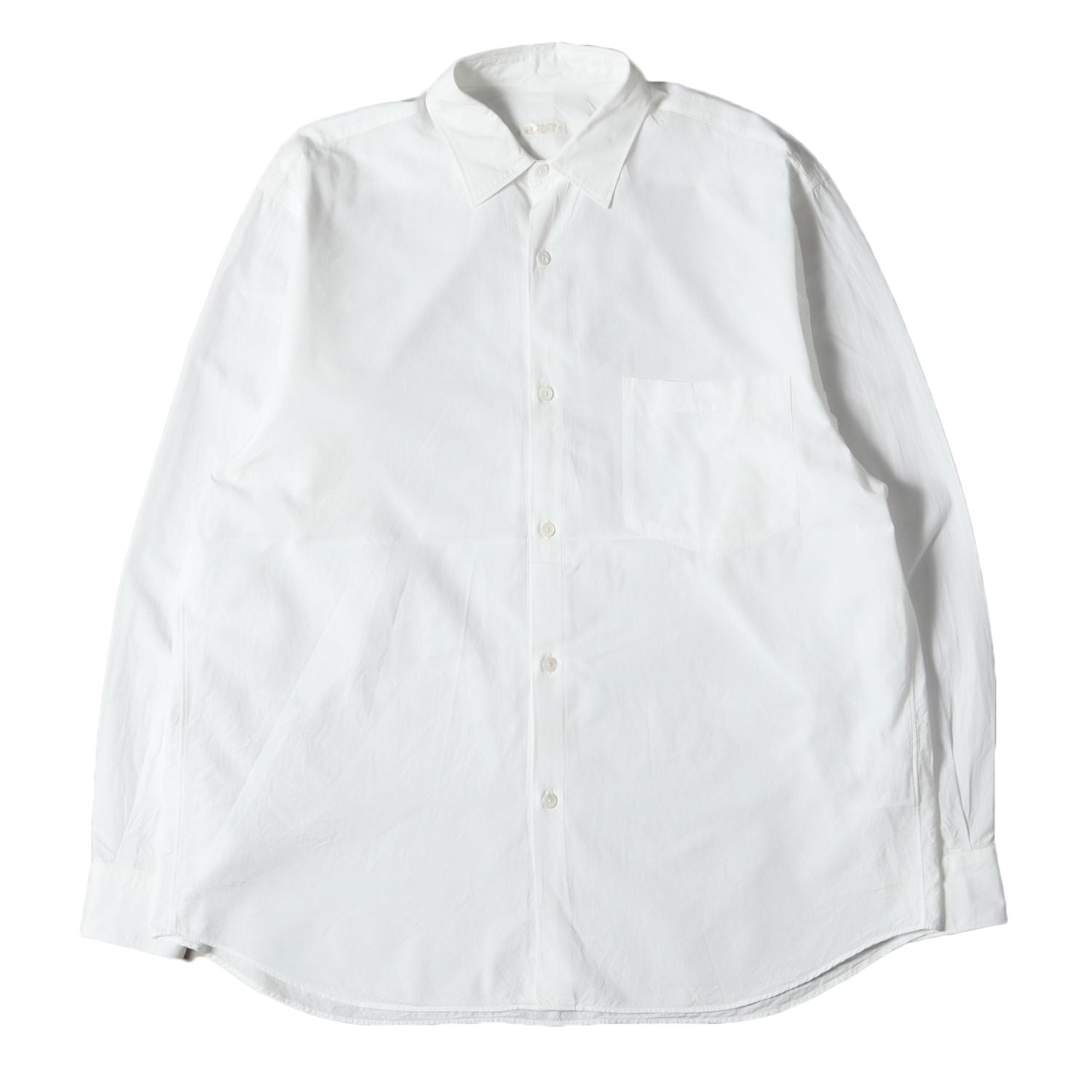 COMOLI (コモリ) 22AW レギュラーカラー ロングスリーブ ドレス シャツ 
