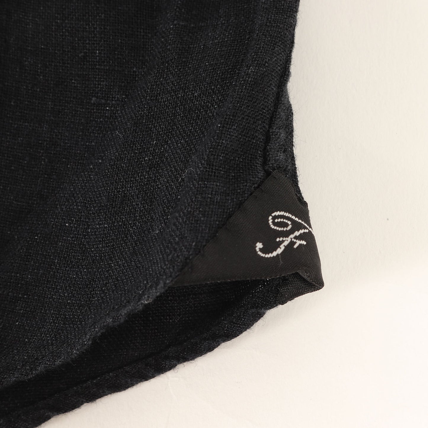 イタリアン カッタウェイカラー リネン 半袖 ドレス シャツ (35122) / MADE IN ITALY