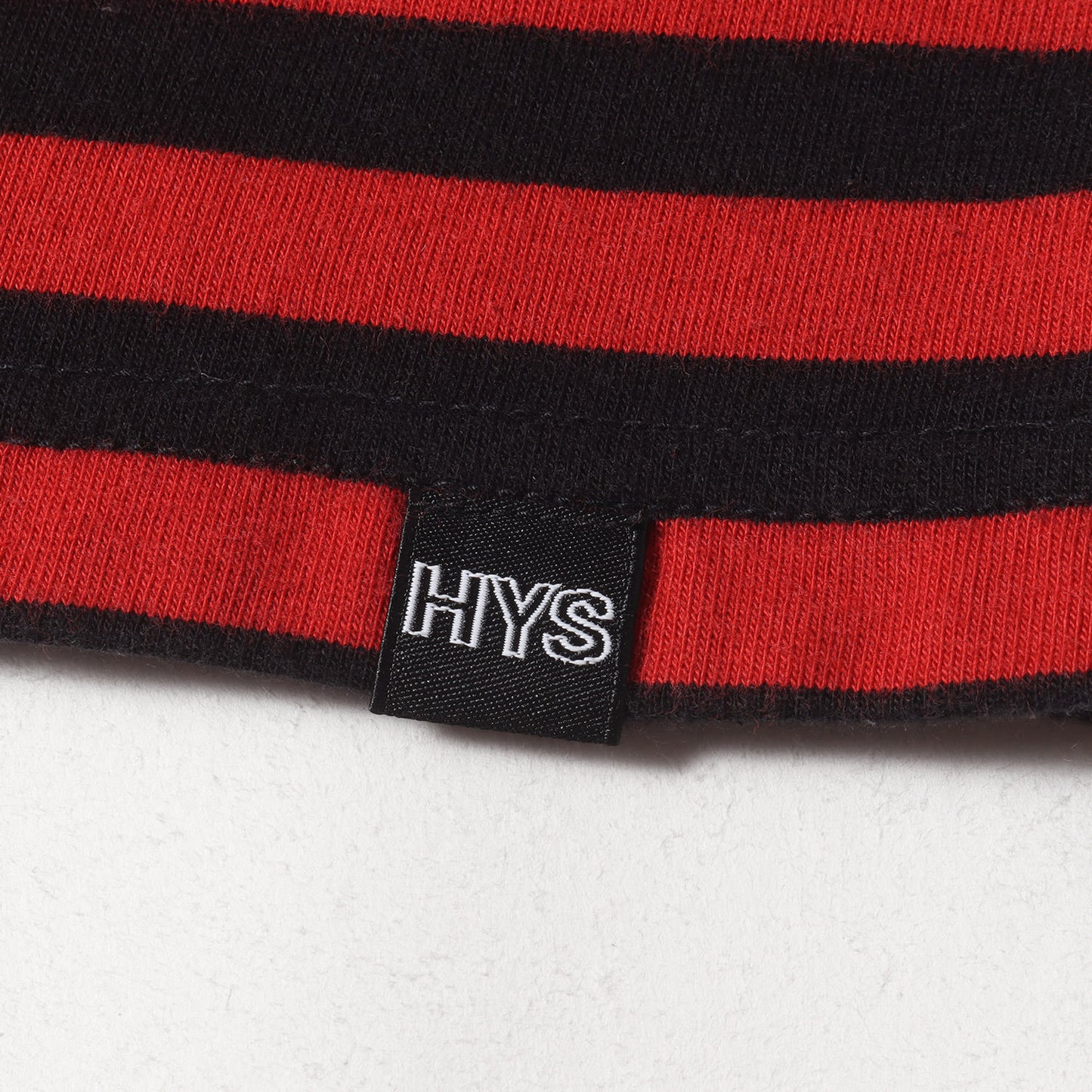 22SS HYS TIMES 刺繍 ボーダー リンガーネック Tシャツ (02223CT05) / ヌード ガール ウーマン 刺繍 Y2K アメカジ ゴスパンク