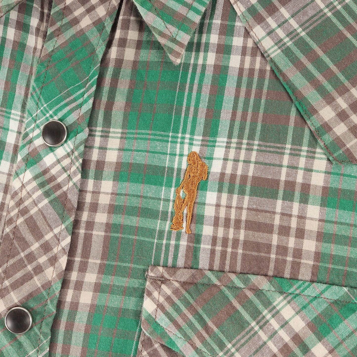 09AW ヌード ガール ウーマン 刺繍 裏刷り マドラスチェック ウエスタン シャツ (0292AH02) / 長袖 羽織 定番 ベーシック アメカジ Y2K アーカイブ カーボーイコア