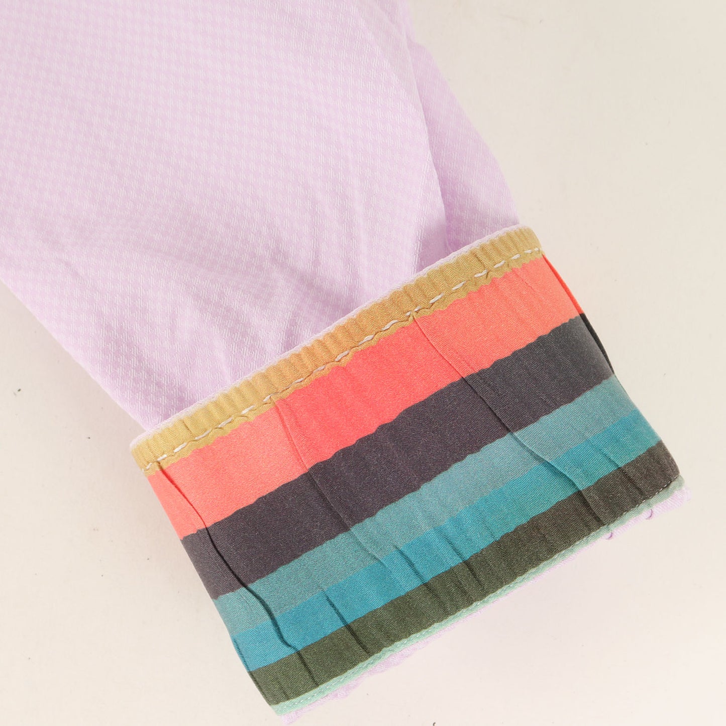 マイクロチェック ドレス シャツ / 長袖 ビジネス ビジカジ オフィカジ フォーマル 袖裏ストライプ