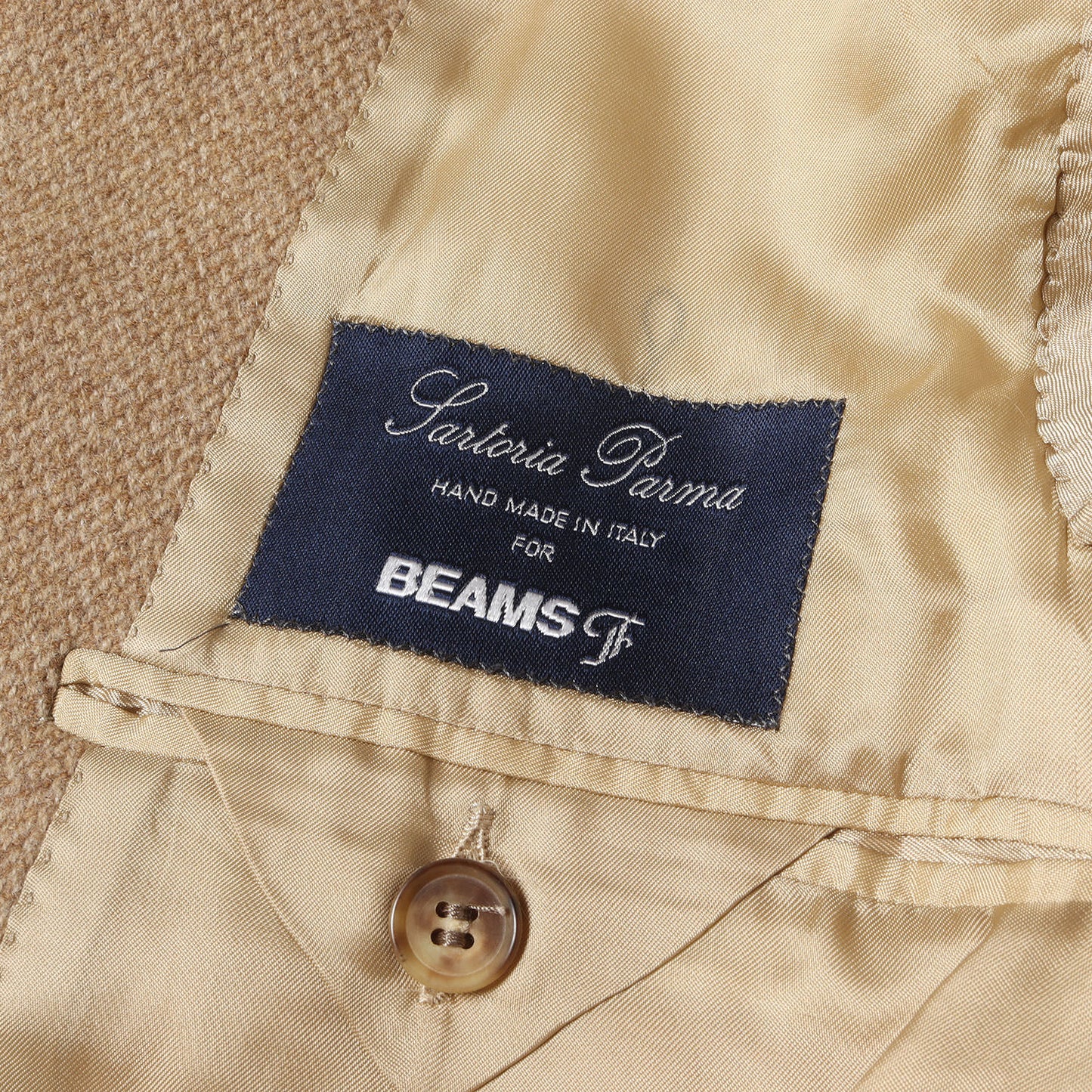 BEAMS F 別注 フォーマル カシミヤ混ウール ツイード 3B チェスター コート / アウター 羽織 定番 ベーシック ビジカジ オフィカジ イタカジ ビジネス MADE IN ITALY