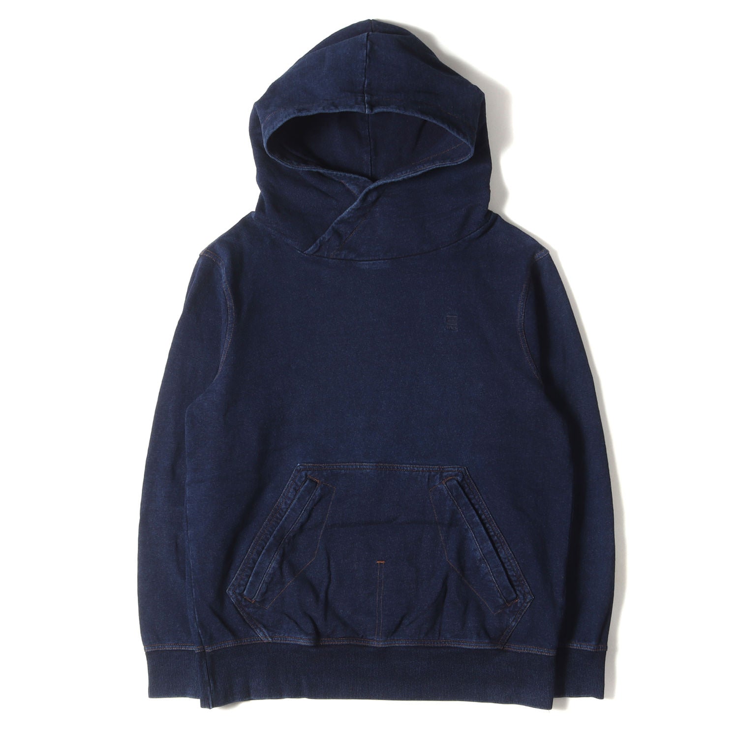 G-Star Raw (ジースター ロゥ) 現行モデル エルボー 発泡プリント インディゴ スウェット パーカー (Aero Patched On  Pocket Hooded Sweater D15960) / 裏毛 フーディー プルオーバー 定番 ベーシック アメカジ –  ブランド古着の通販・買取 | BEEGLE by Boo-Bee