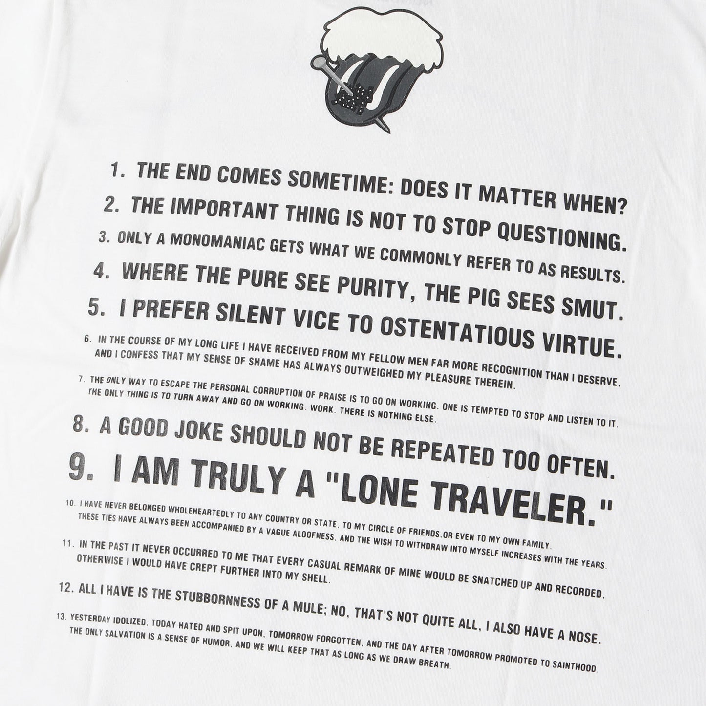 23SS × NUMBER (N)INE リップアンドタン ロゴ グラフィック Tシャツ (GX-S23-NNST-01)