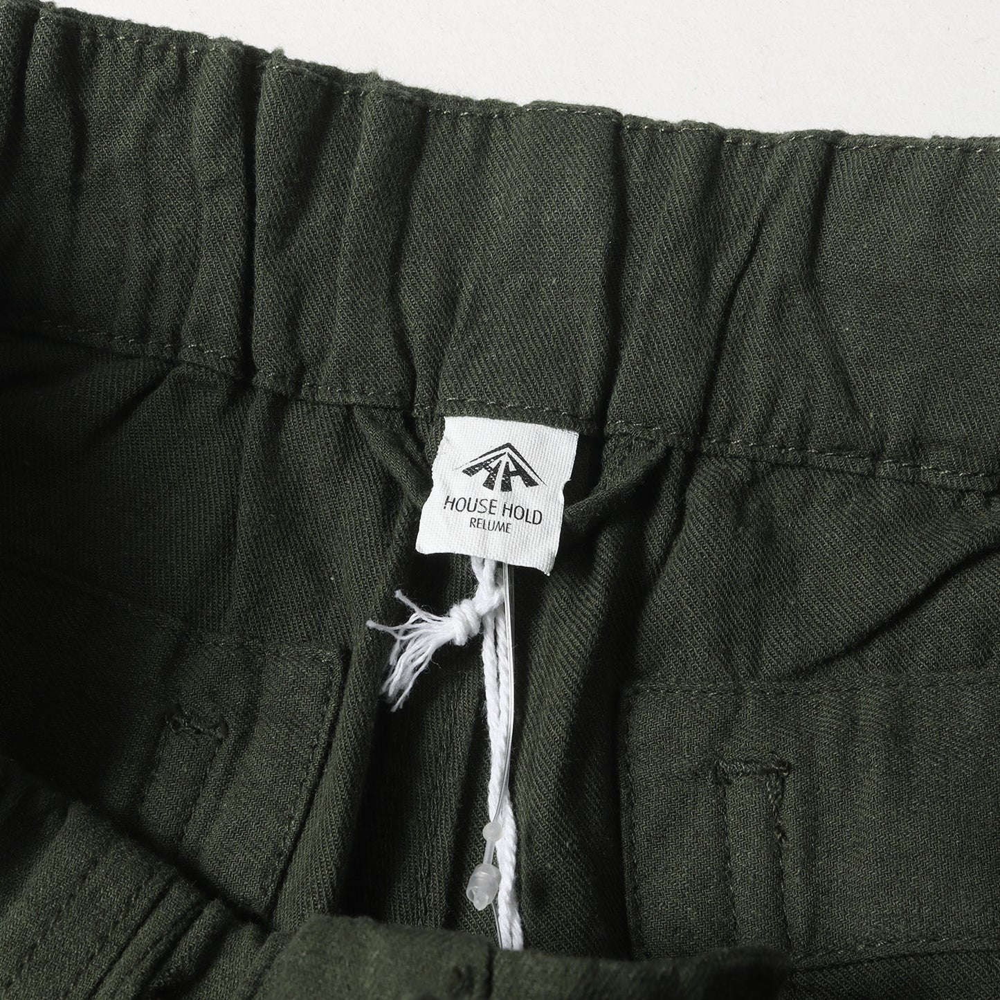 24SS コットンリネン ワイド バギー ベイカー イージー パンツ (24-030-464-0330-2-0) / ジッパーフライ 定番 ベーシック relume