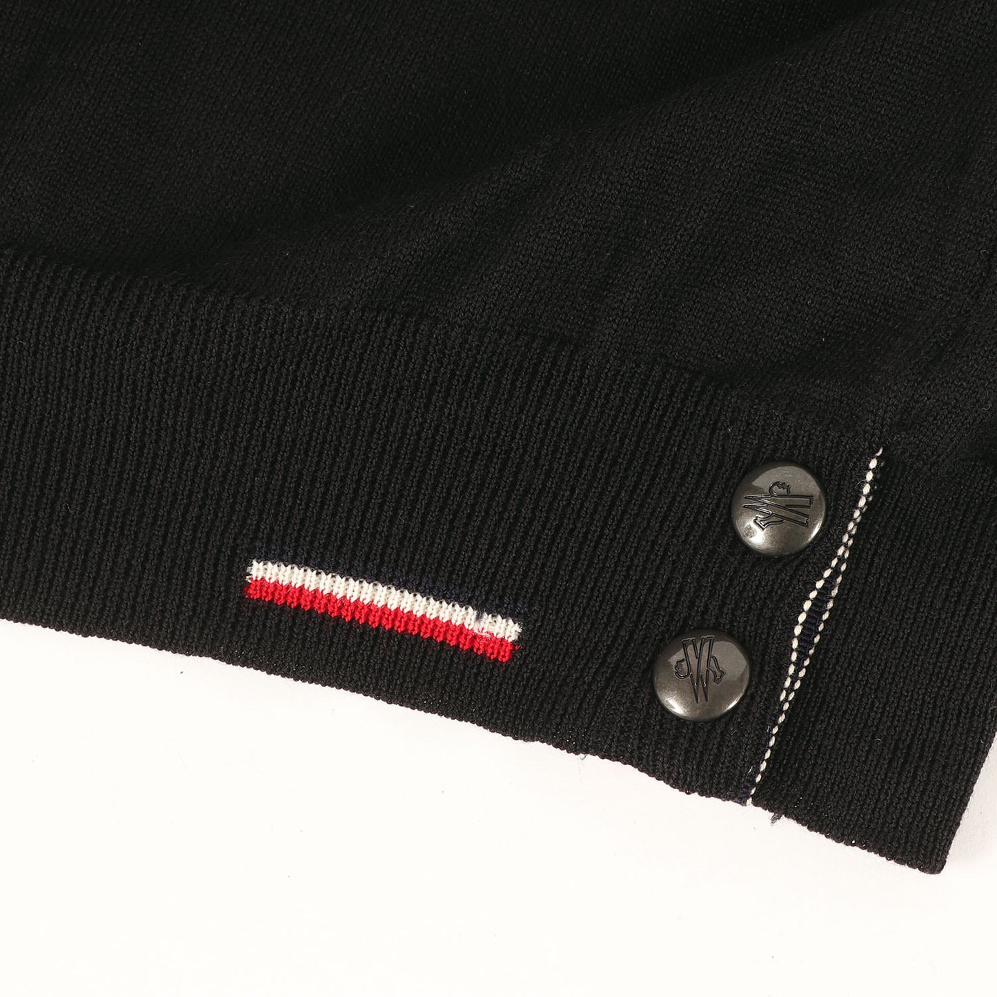 ヘム スナップ ハイゲージ ウール Vネック ニット (MAGLIONE TRICOT SCOLLO A V D20919101800 969B4) / セーター プルオーバー 定番 ベーシック ラグカジ ラグジュアリー ビジネス ビジカジ オフィカジ フォーマル