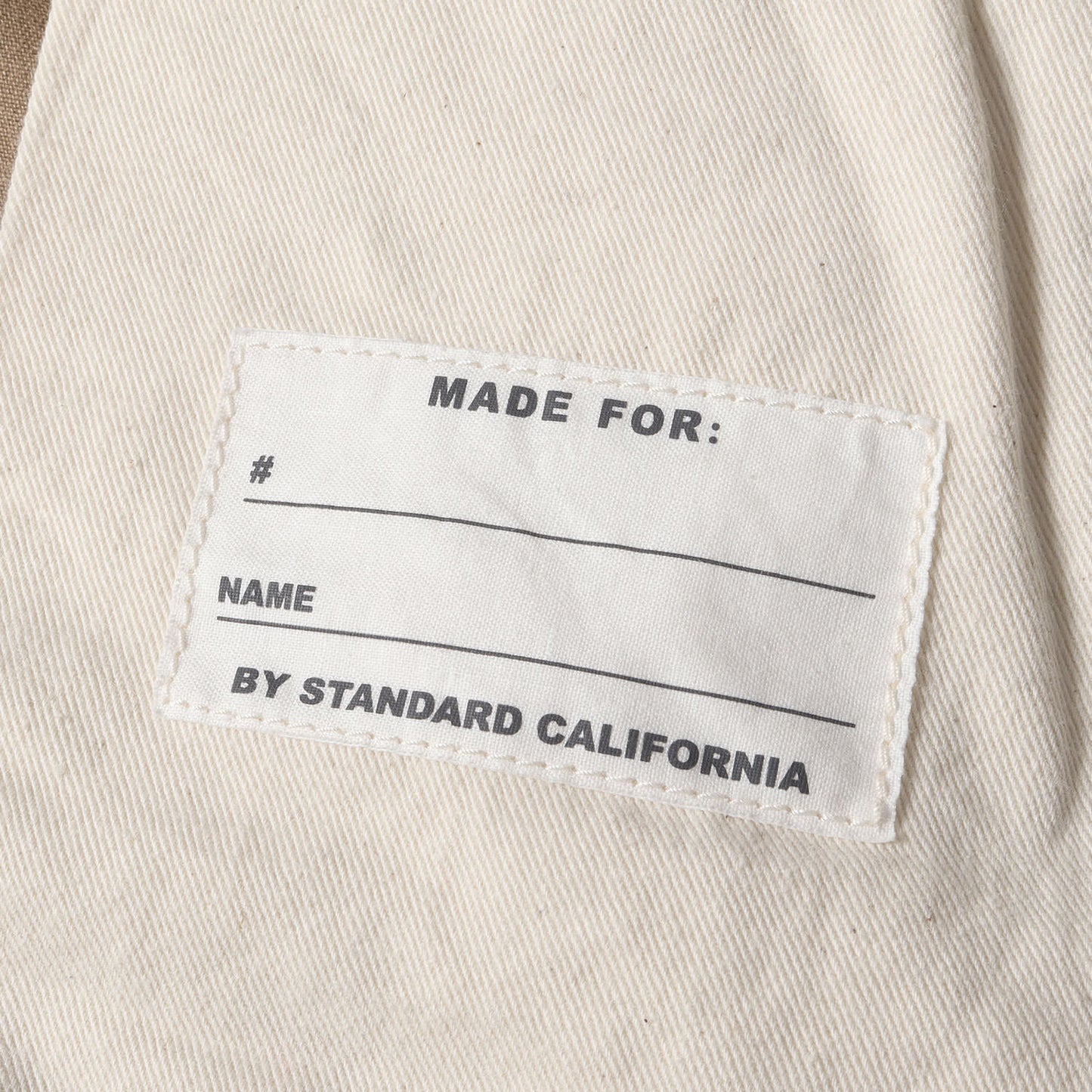 20AW コットンツイル ワイド テーパード チノ パンツ (SD 41KHAKI PANTS)