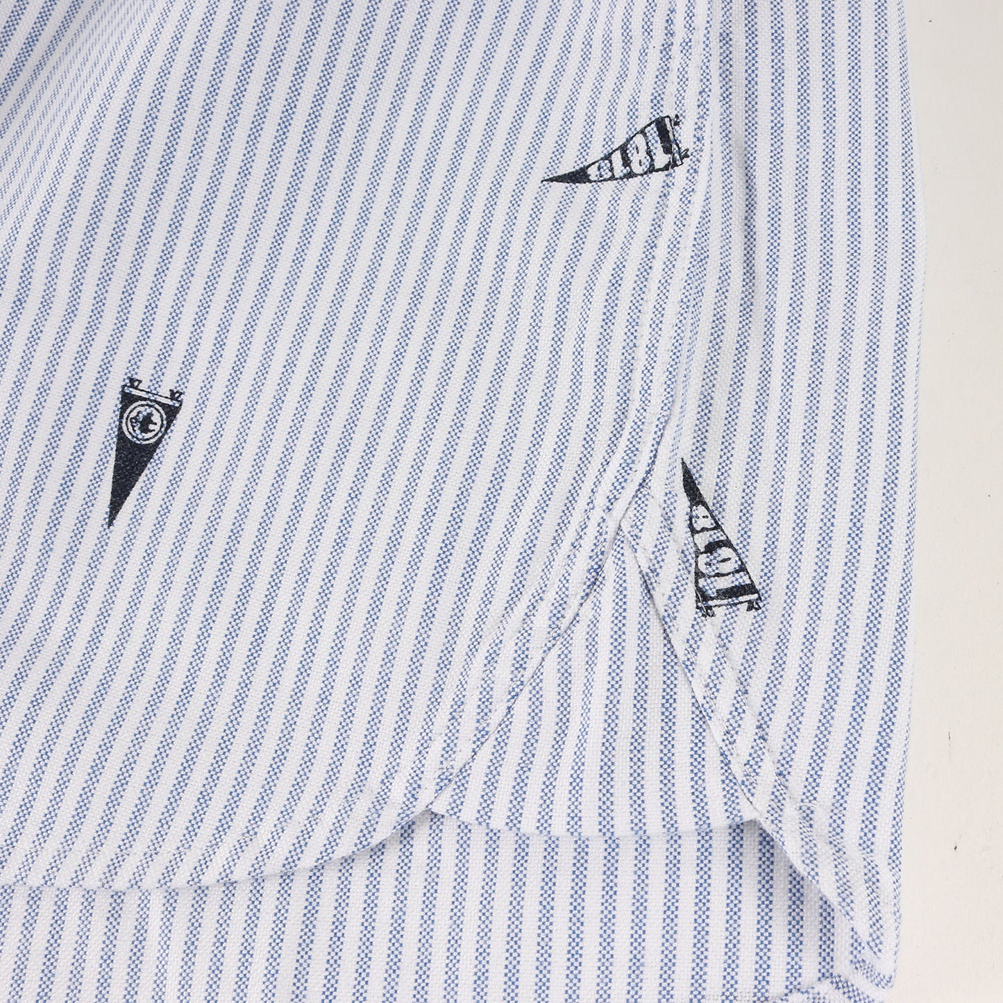 ペナント フラッグ ストライプ ボタンダウン オックスフォード ドレス シャツ / 長袖 B.D 定番 ベーシック アメトラ トラッド ラギッド オフィカジ ビジカジ Red Fleece