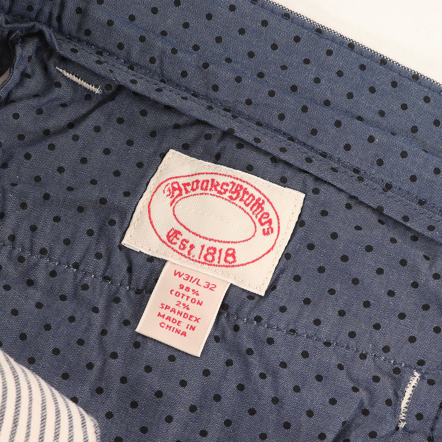 ヒッコリー ストレッチ コットン テーパード チノ パンツ / トラウザー アメトラ トラッド