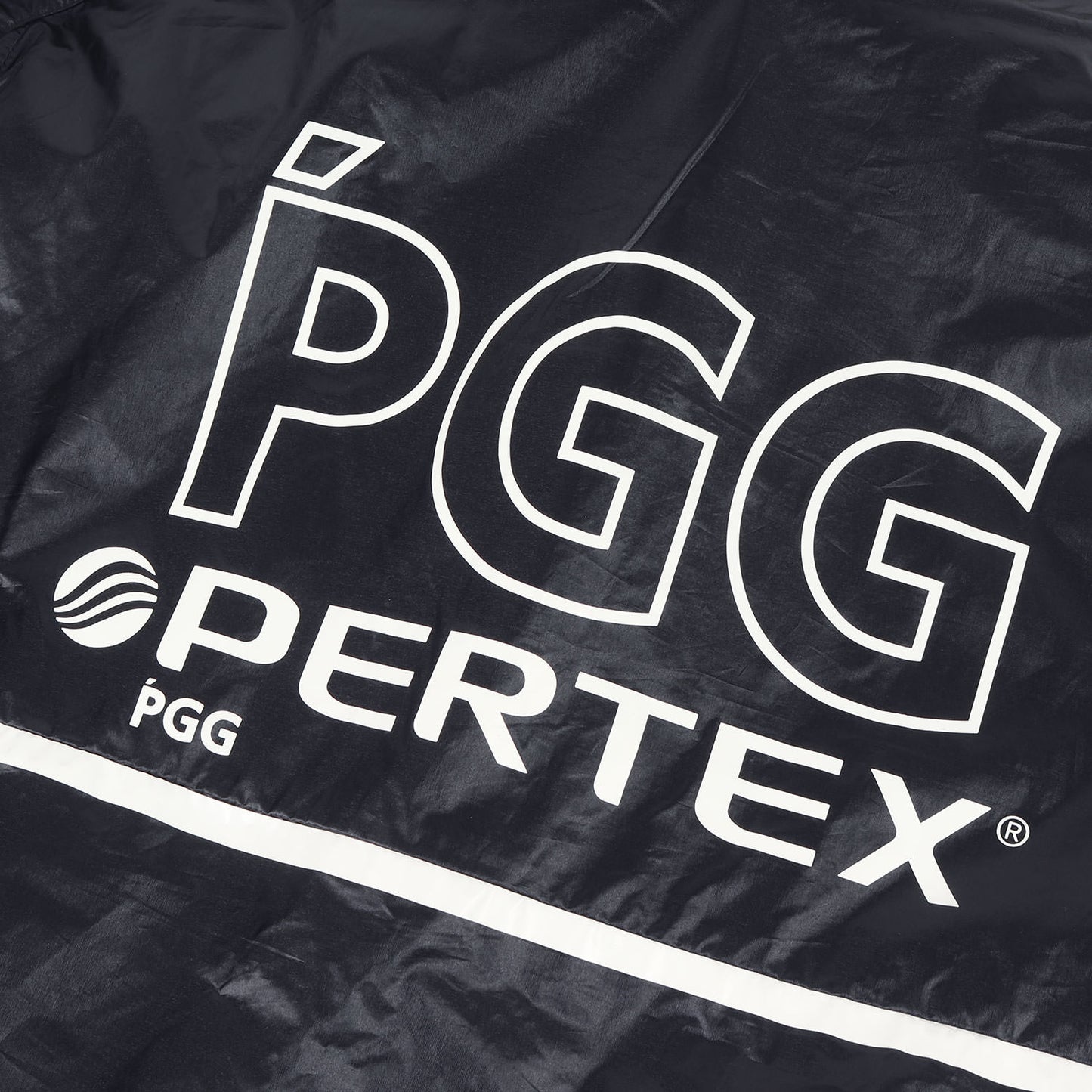 23AW ロゴプリント ナイロン ジャケット(PERTEX DIAMOND FUSE) / 裏地メッシュ ゴルフ スポーツ スポカジ