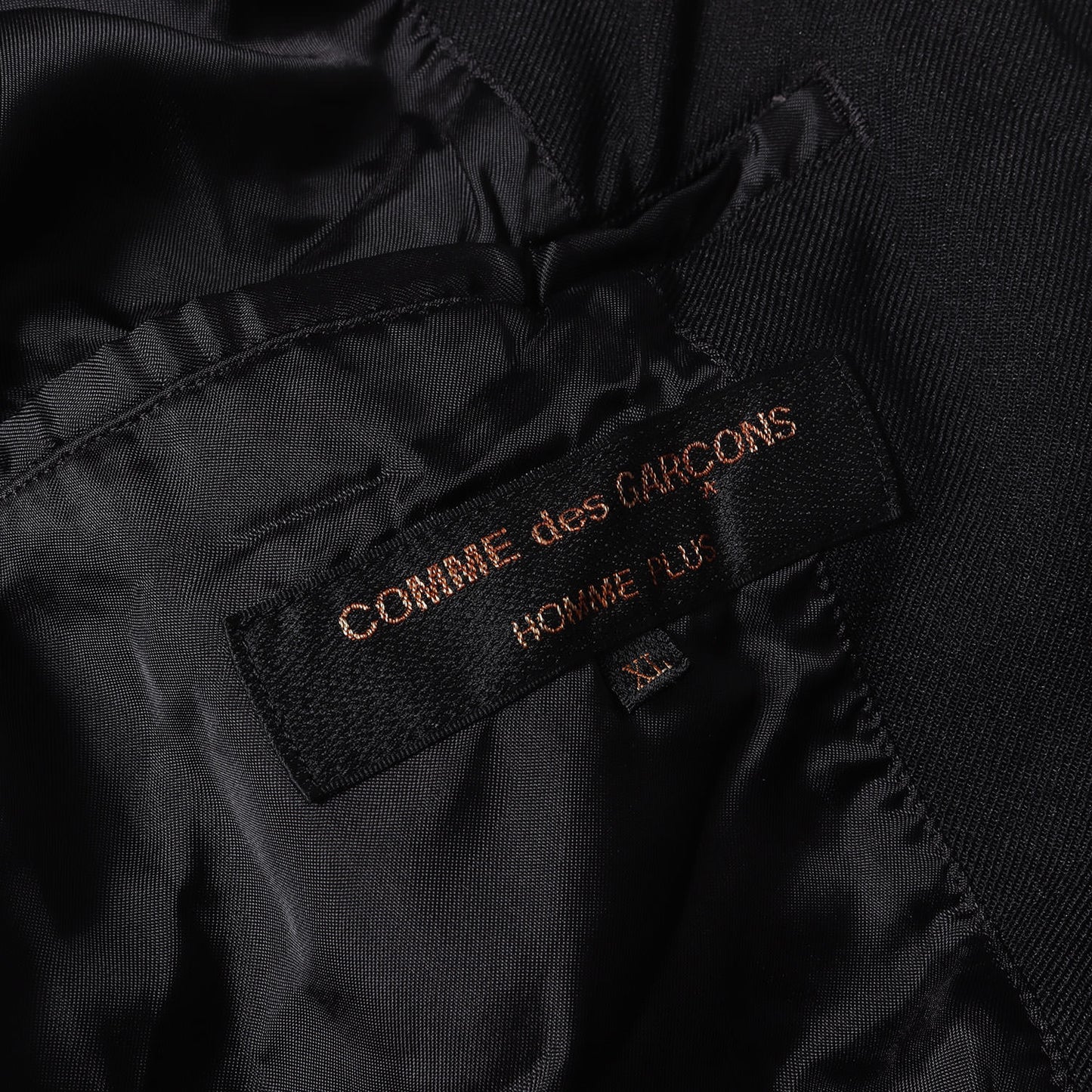 24SS 製品染め 2段 連結 ドッキング エステルツイル テーラード ジャケット (PM-J036) / ポリ縮 変型 コート モード デザイナーズ ドメブラ