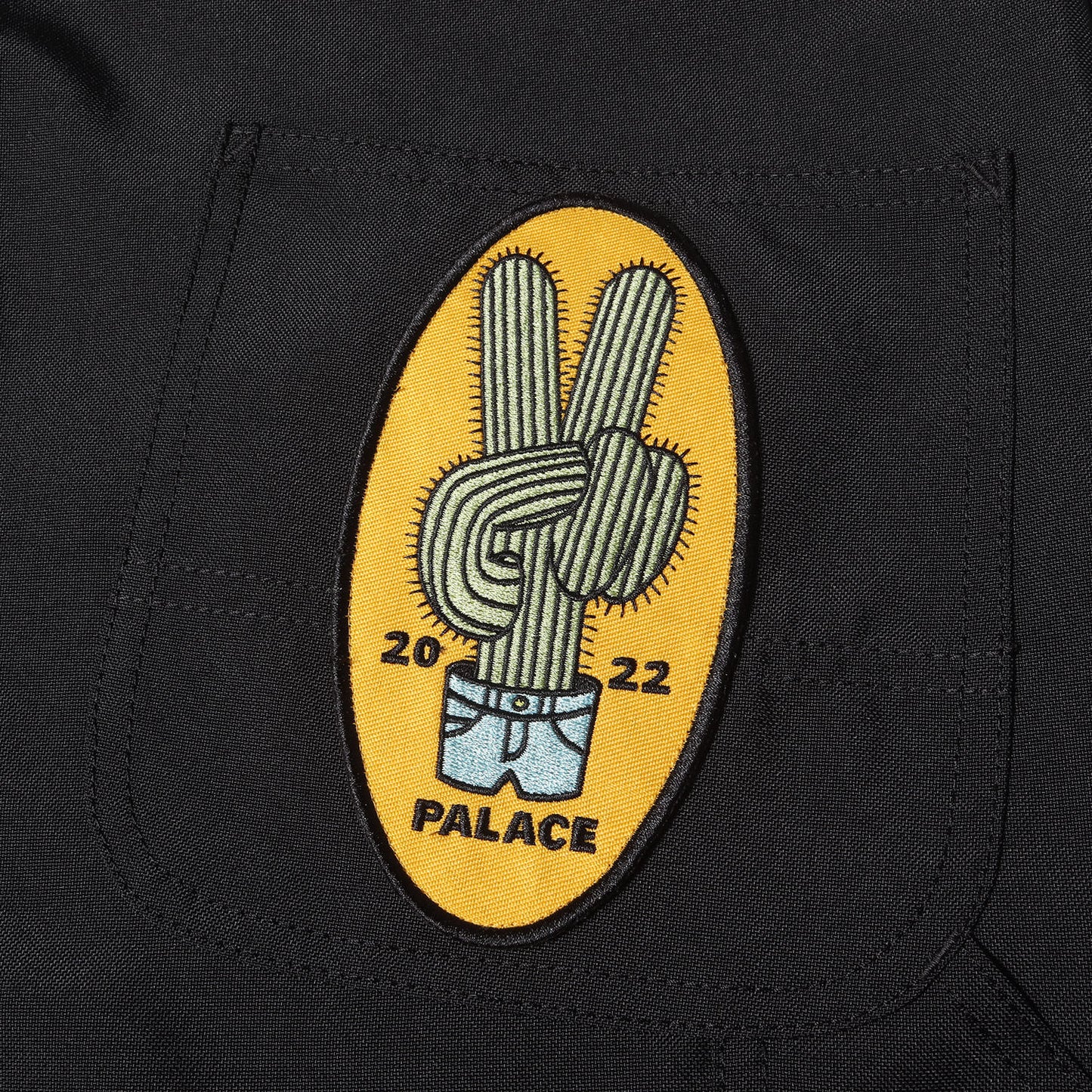 24SS × PALACE ロゴ ワッペン 刺繍 ポリ キャンバス ジャンプ スーツ (WM-A001)