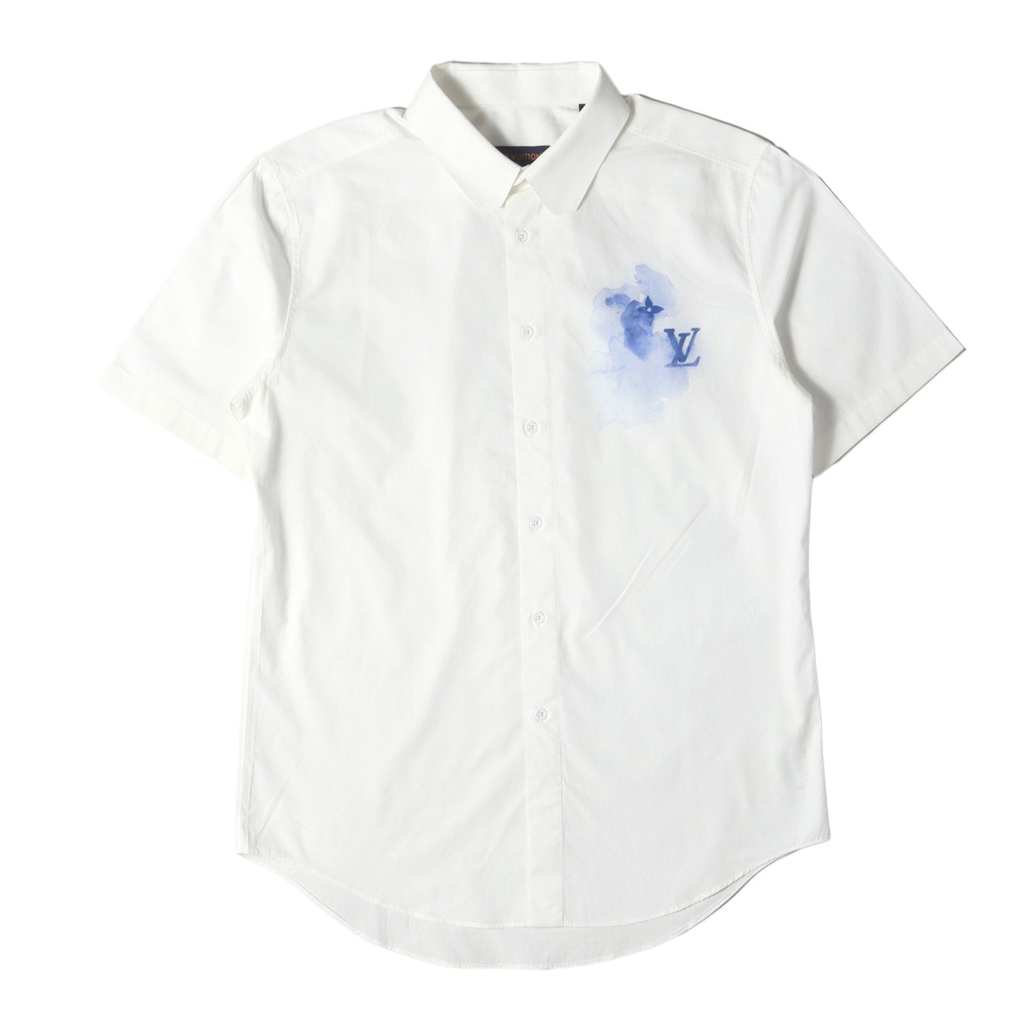 LOUIS VUITTON / 21SS/ロゴプリント半袖シャツ/S/コットン/WHT/RM211E D13 HLS42W p14090279-a_fde896ff-b648-48ef