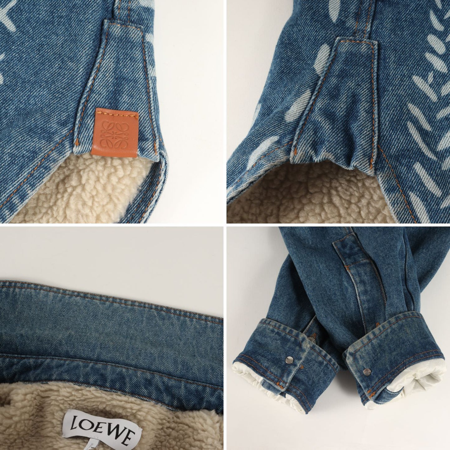 21AW グラフィック 裏ボア ロング デニム シャツ コート (Printed Oversize Denimshirt Jacket H526Y05W24) / トラッカー ジャケット ラグカジ ラグジュアリー ハイエンド カジュアル