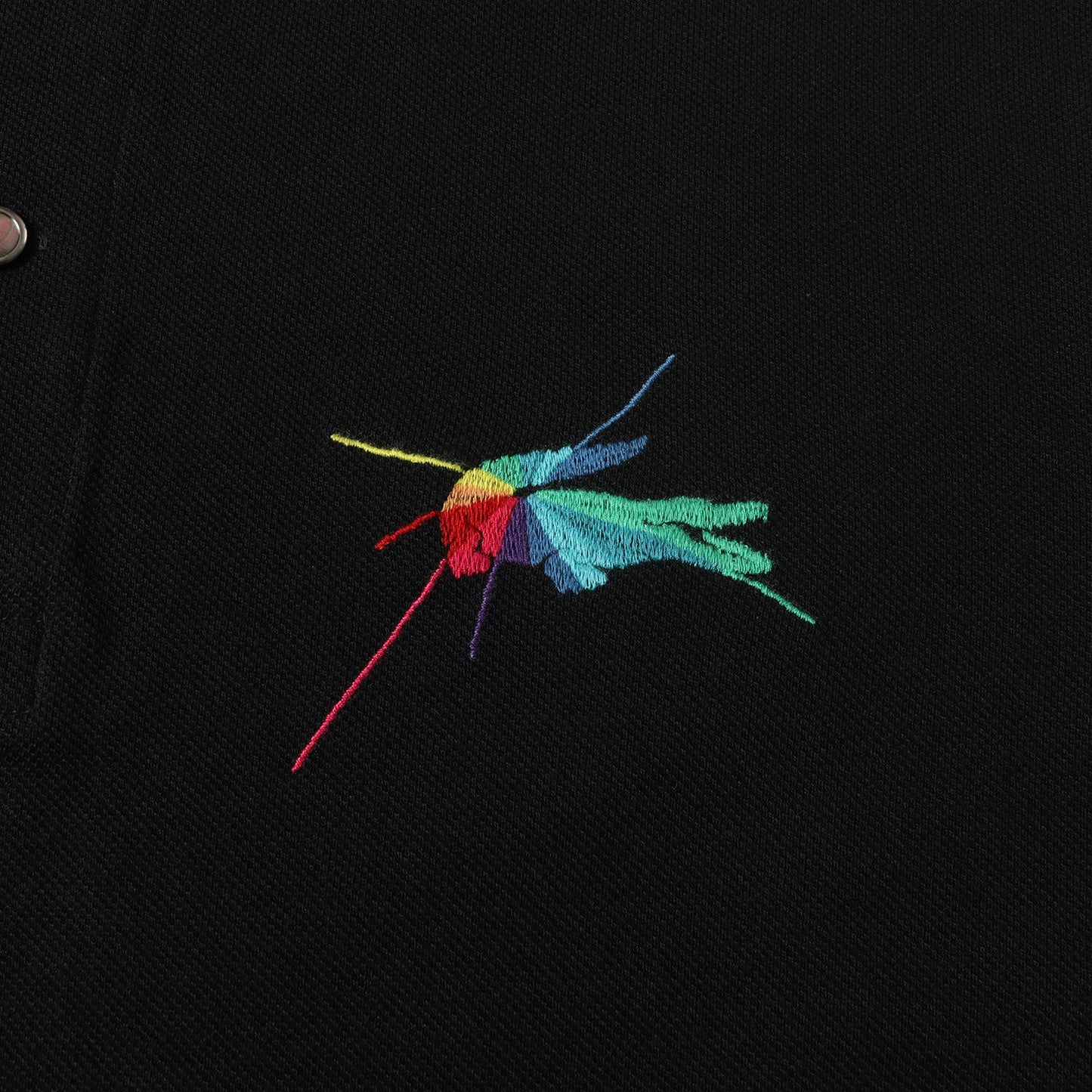 ワンポイント グラフィック ワニ 刺繍 鹿の子 ポロシャツ / MADE IN JAPAN