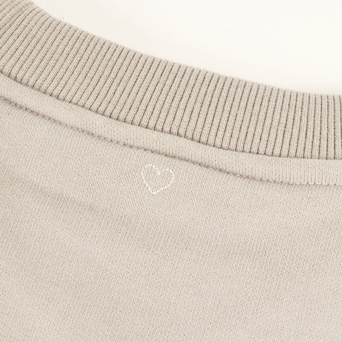 22SS ハートモチーフ 刺繍 ラグラン スウェット (B-0402) / 裏毛 トレーナー プルオーバー 定番 ベーシック