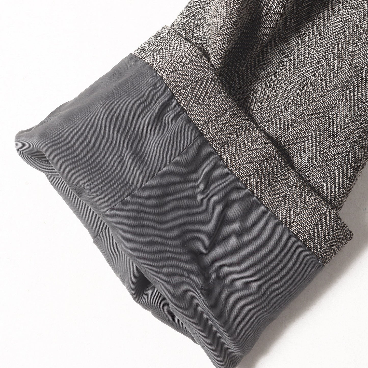 ヘリンボーン ストライプ ピークドラペル 6B ダブルブレスト テーラードジャケット