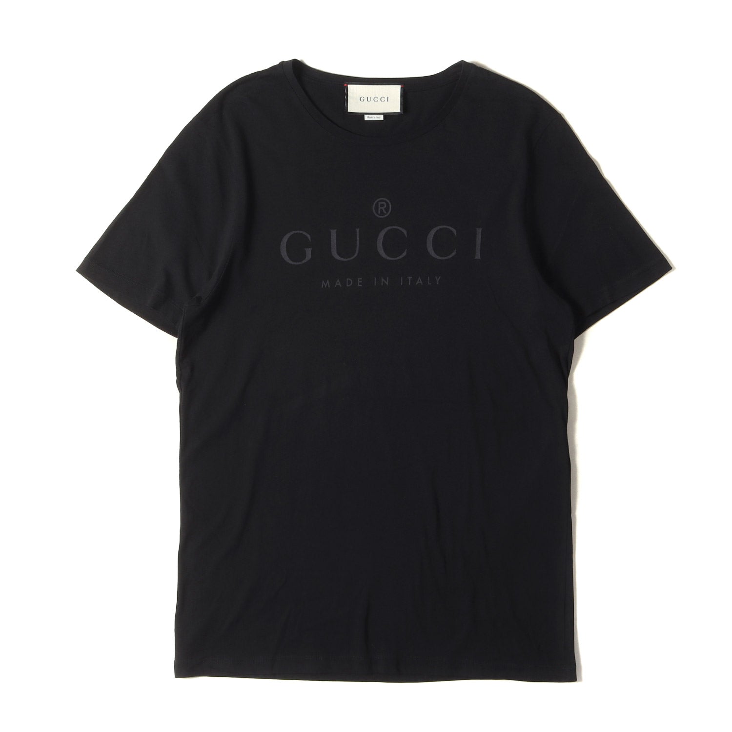 GUCCI (グッチ) トーナルロゴ クルーネック Tシャツ (441685 X3A80 