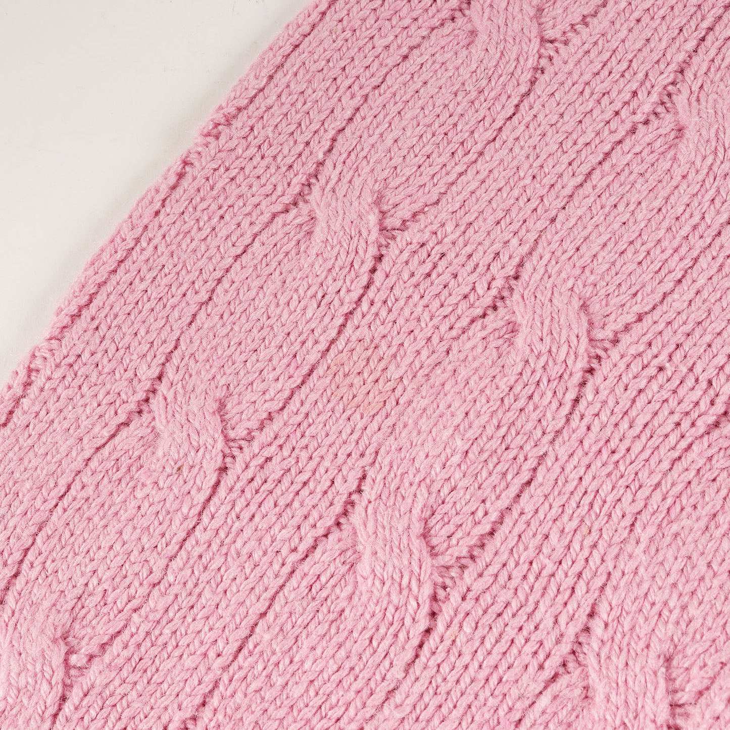 ワンポイント ポニー 刺繍 シルク ケーブル ニット / セーター プルオーバー 定番 ベーシック アメトラ トラッド ラギッド オフィカジ ビジカジ