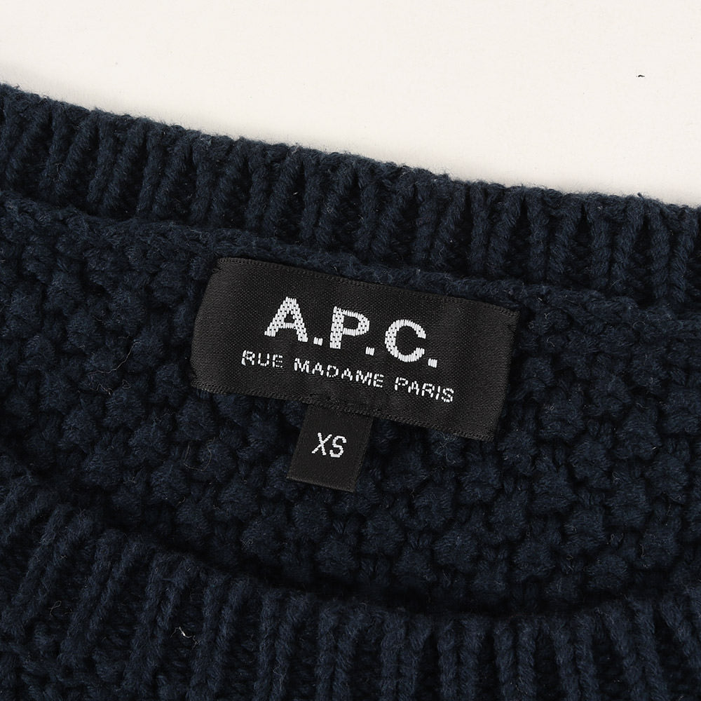 ジャガード ボーダー コットン ニット / セーター プルオーバー 定番 ベーシック フレカジ フレンチ カジュアル