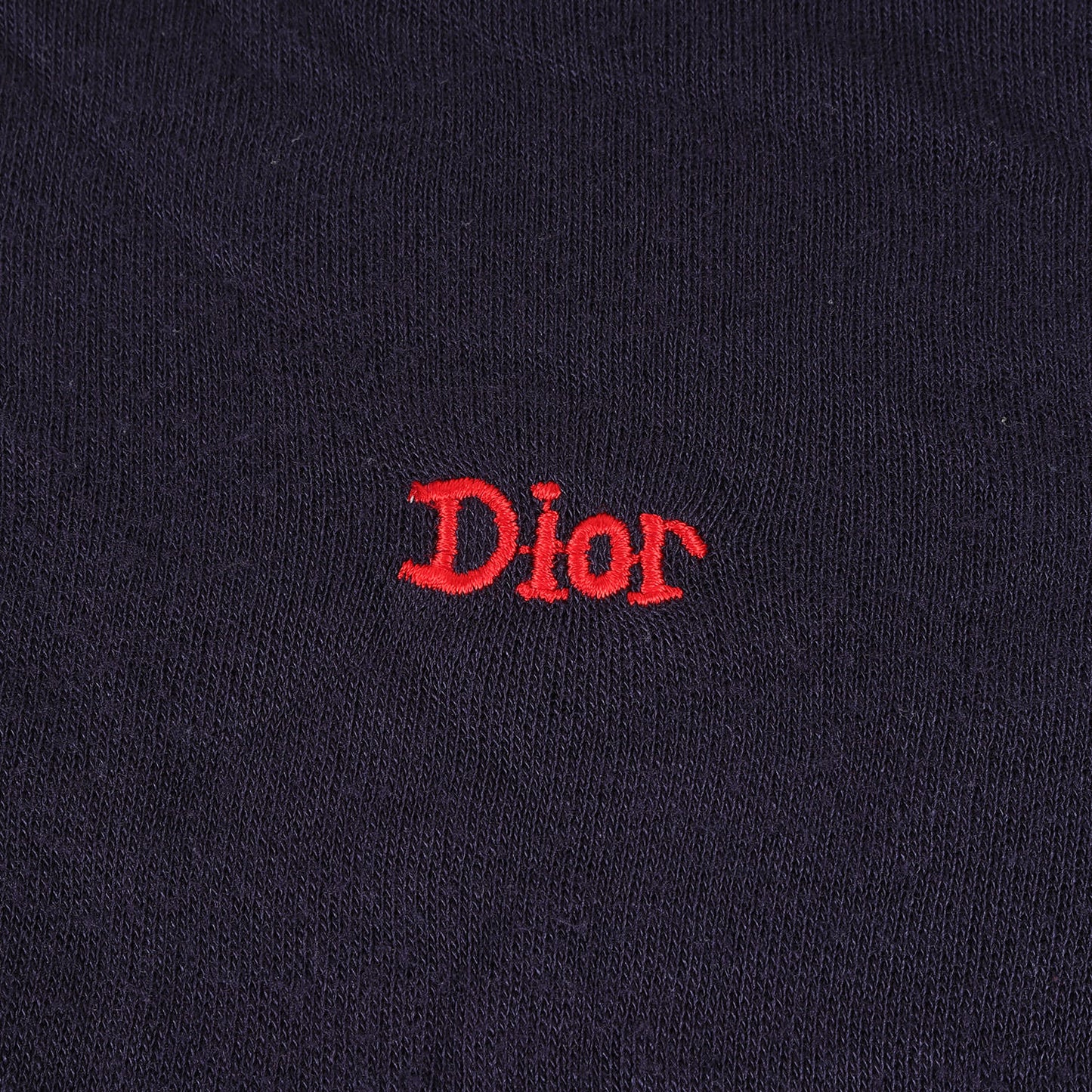 80s~90s ワンポイント ロゴ 刺繍 アクリル ニット トラック ジャケット / MONSIEUR
