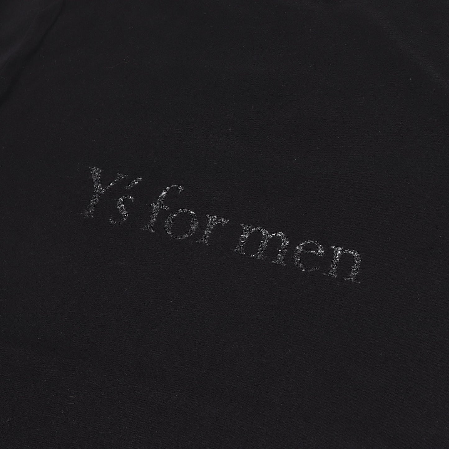 97AW バック Y's for men ロゴ ホワイトステッチ バインダーネック Tシャツ (MI-T25-032)