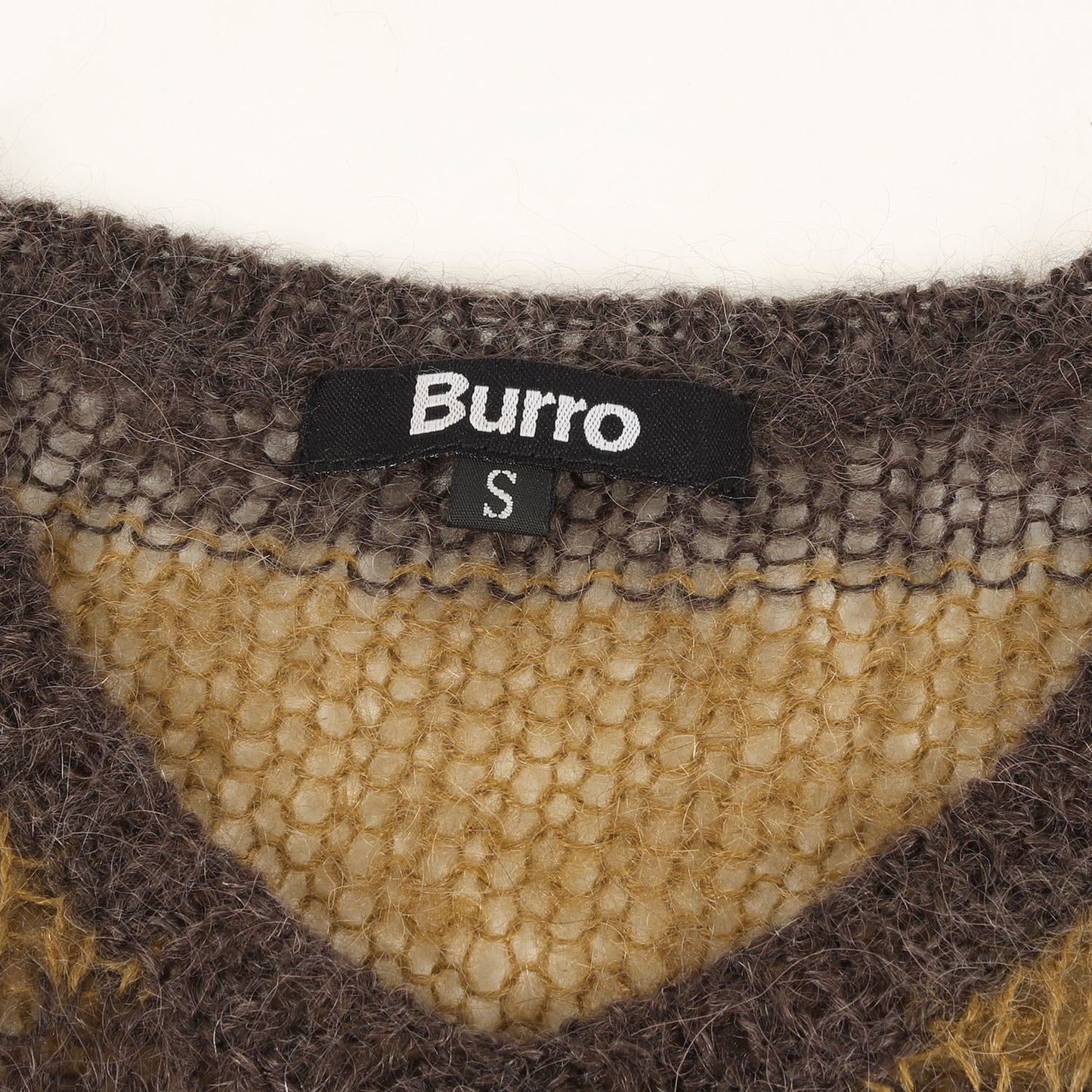 アクリル モヘア ボーター ニット ベスト