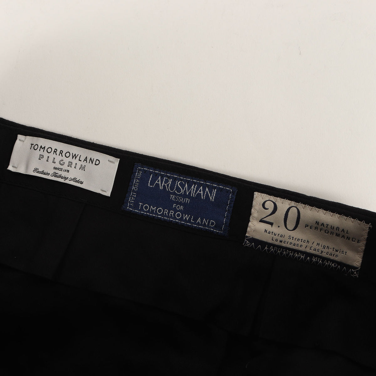 PILGRIM × LARUSMIANI リネン テーパード スラックスパンツ